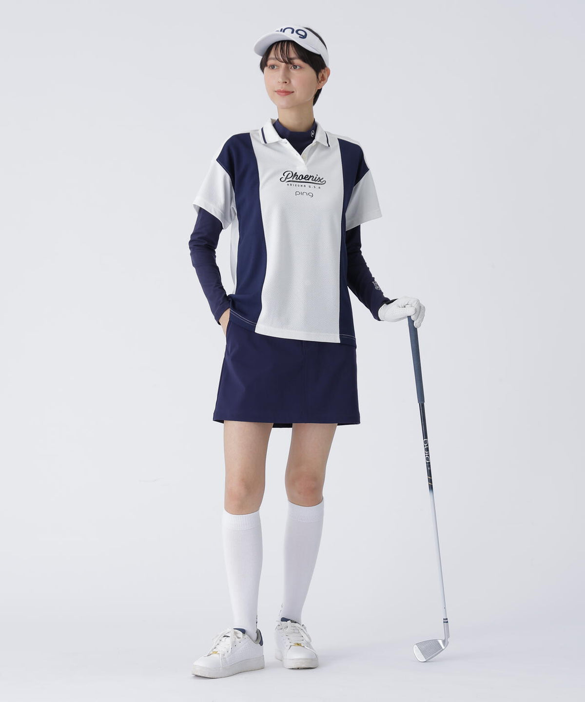 【PING APPAREL】全方向コットンストレッチツイル台形スカート <LADIES> (LADIES)
