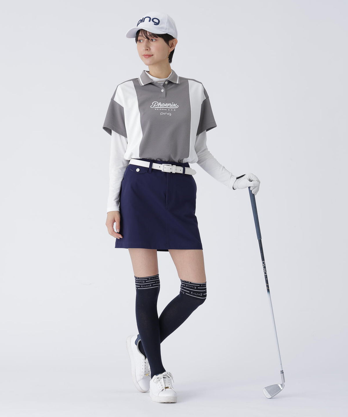 【PING APPAREL】全方向コットンストレッチツイル台形スカート <LADIES> (LADIES)