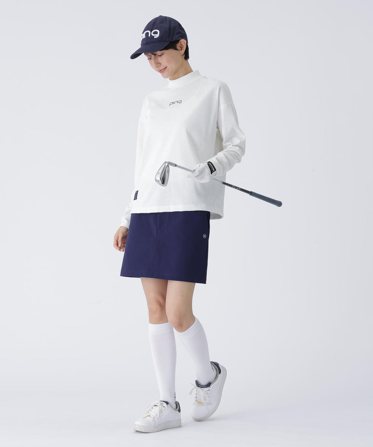 【PING APPAREL】全方向コットンストレッチツイル台形スカート <LADIES> (LADIES)