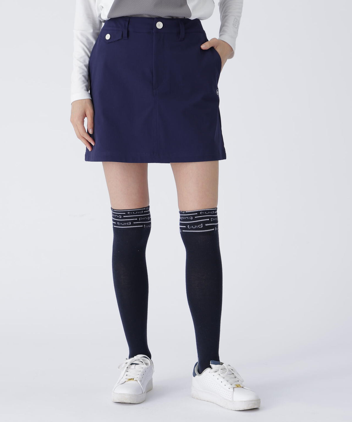 【PING APPAREL】全方向コットンストレッチツイル台形スカート <LADIES> (LADIES)