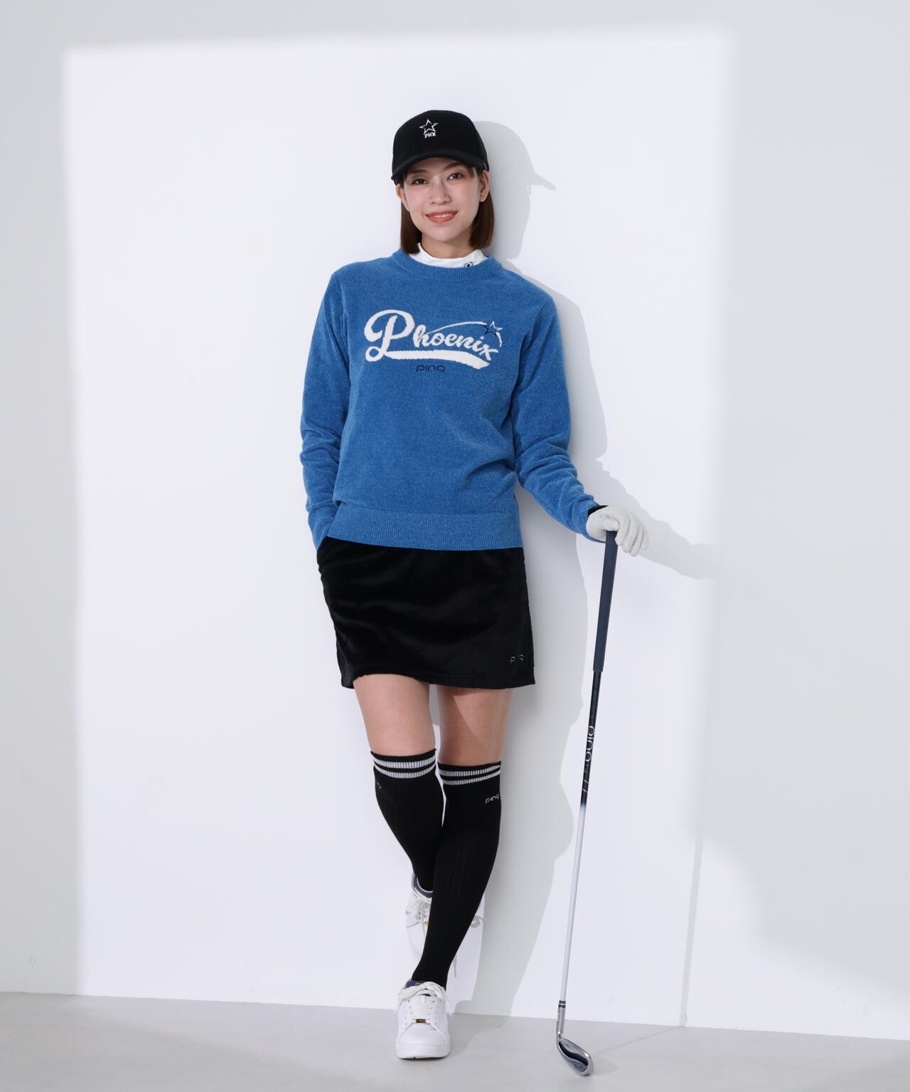 【PING APPAREL】全方向ストレッチ ベロアジャカードスカート <LADIES LINE> (LADIES)