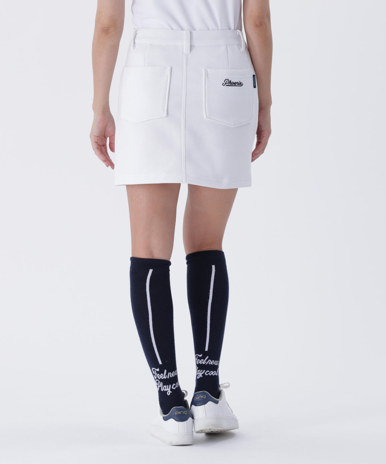 【PING APPAREL】全方向ストレッチ ニットコーデュロイ台形スカート <LADIES LINE> (LADIES)