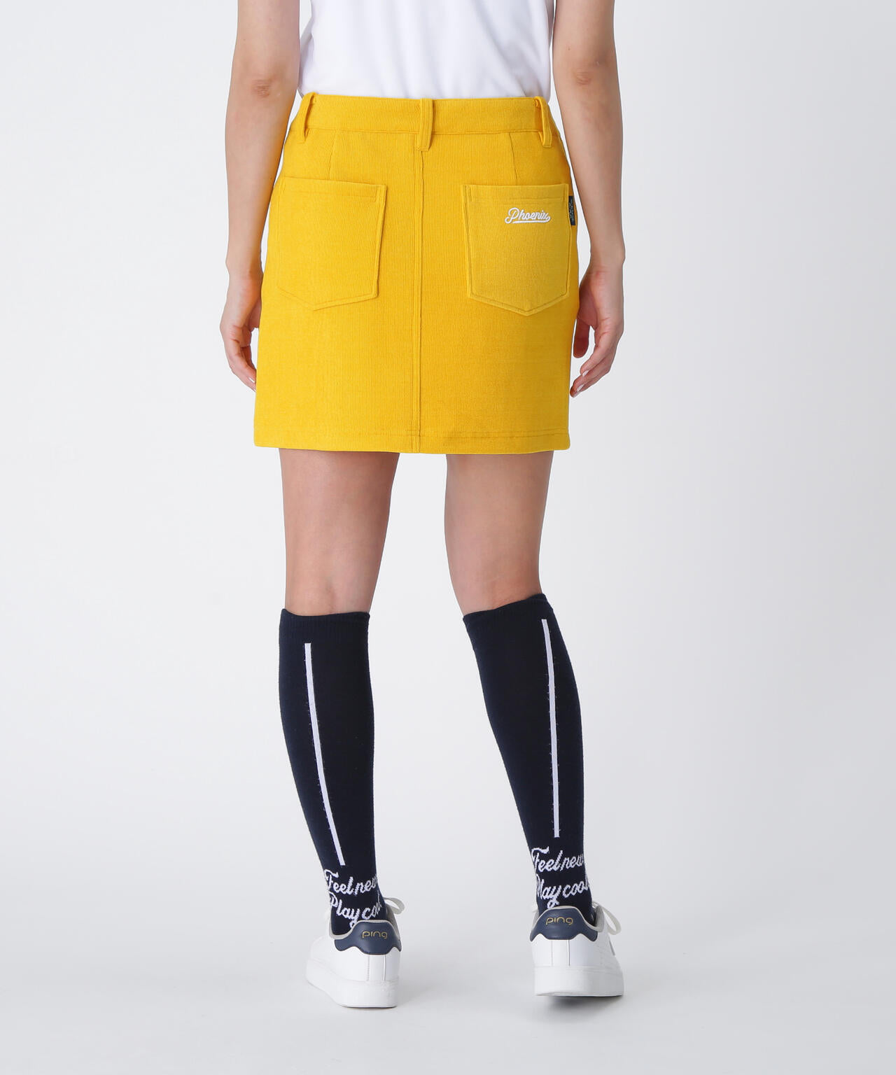 【PING APPAREL】全方向ストレッチ ニットコーデュロイ台形スカート <LADIES LINE> (LADIES)