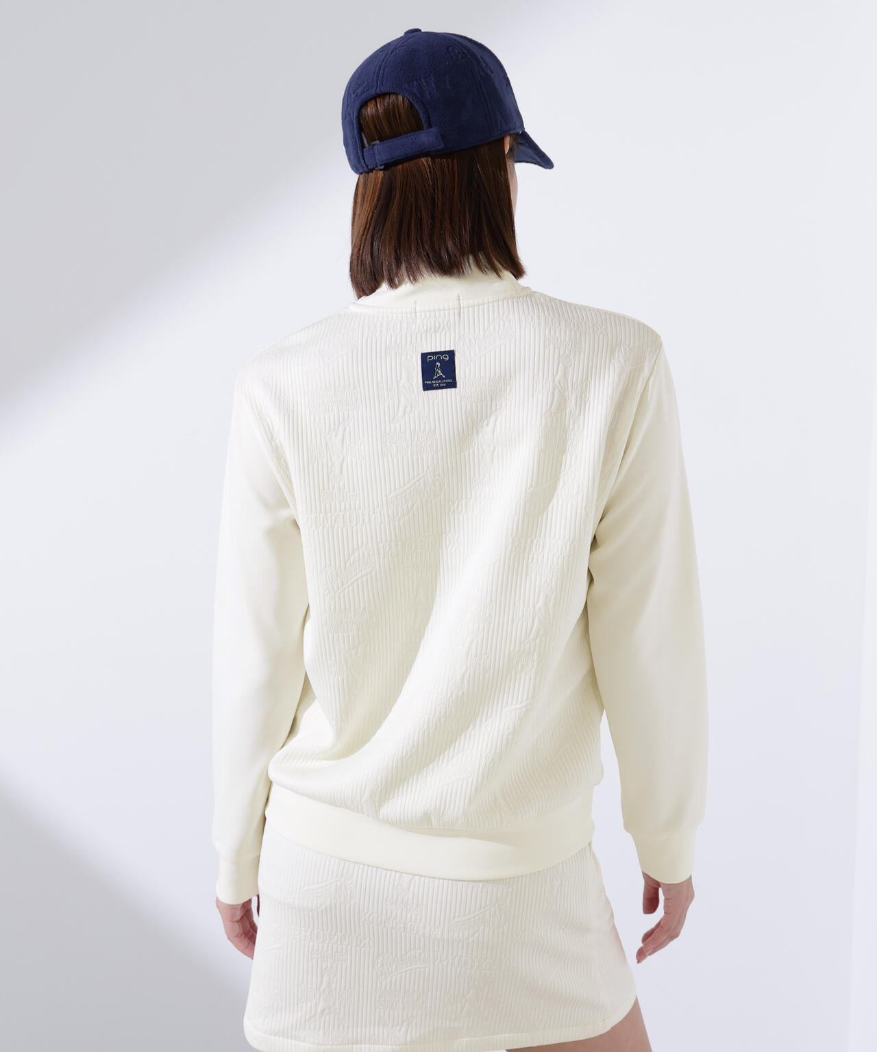 【PING APPAREL】キルトジャガードハーフジップカットソー <LADIES LINE> (LADIES)