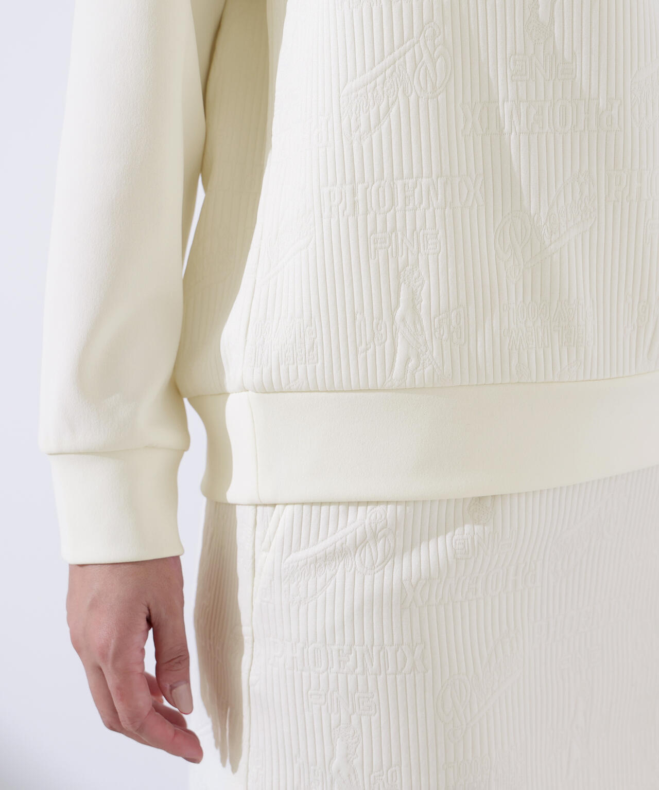 【PING APPAREL】キルトジャガードハーフジップカットソー <LADIES LINE> (LADIES)