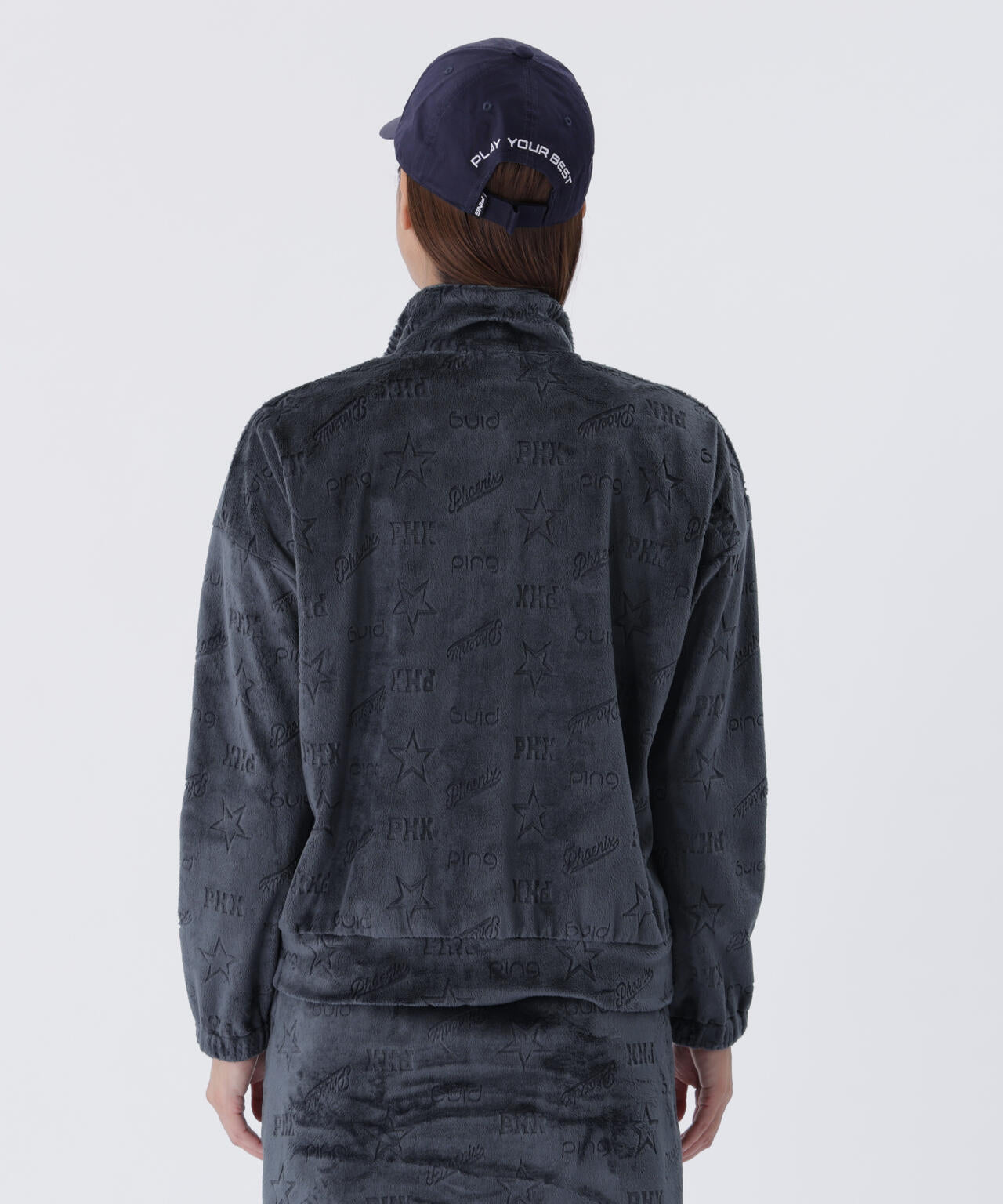 【PING APPAREL】全方向ストレッチ ベロアジャカードブルゾン <LADIES LINE> (LADIES)