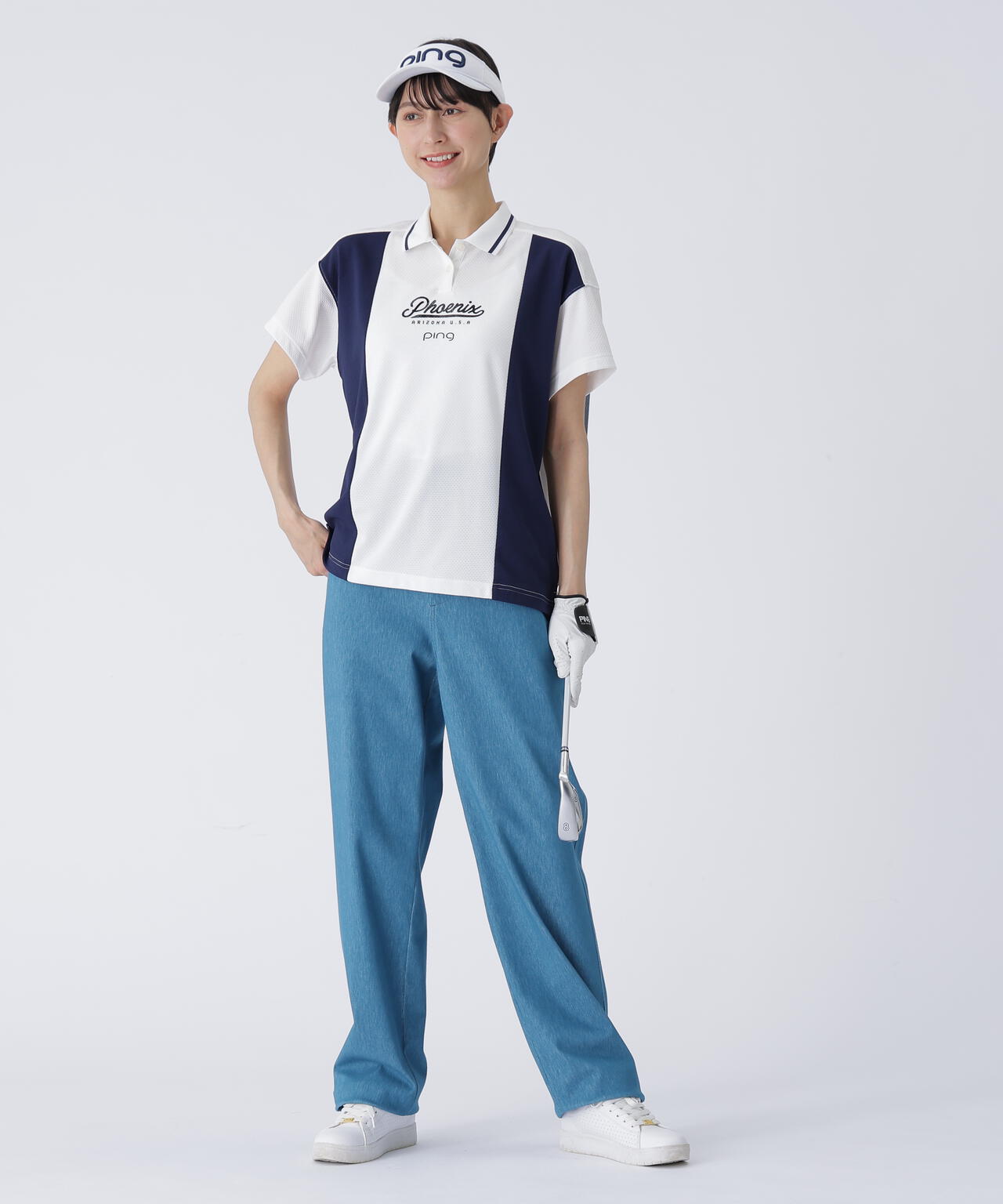 【PING APPAREL】鬼カノコ レイヤードツインセット <LADIES LINE> (LADIES)