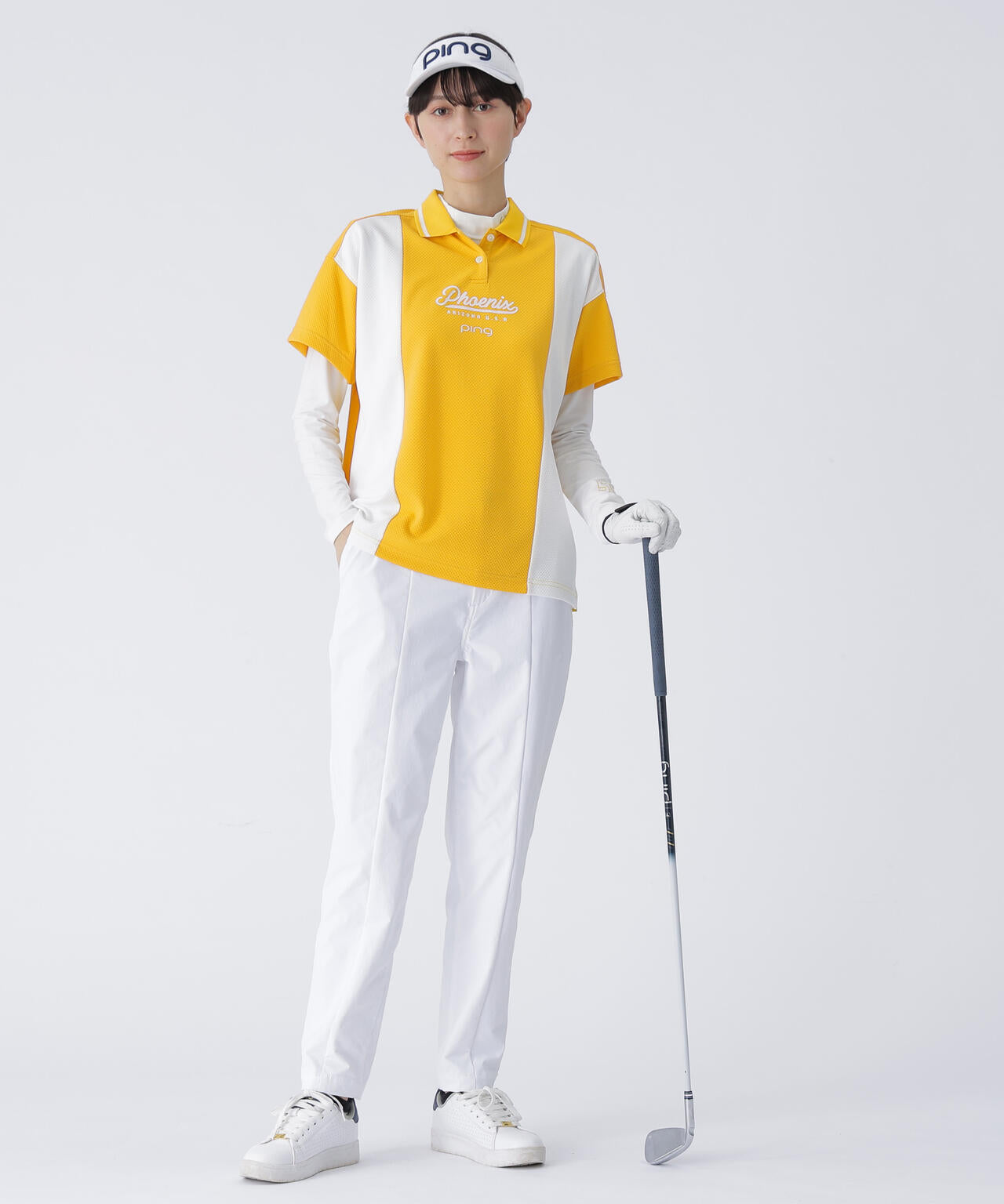 【PING APPAREL】鬼カノコ レイヤードツインセット <LADIES LINE> (LADIES)