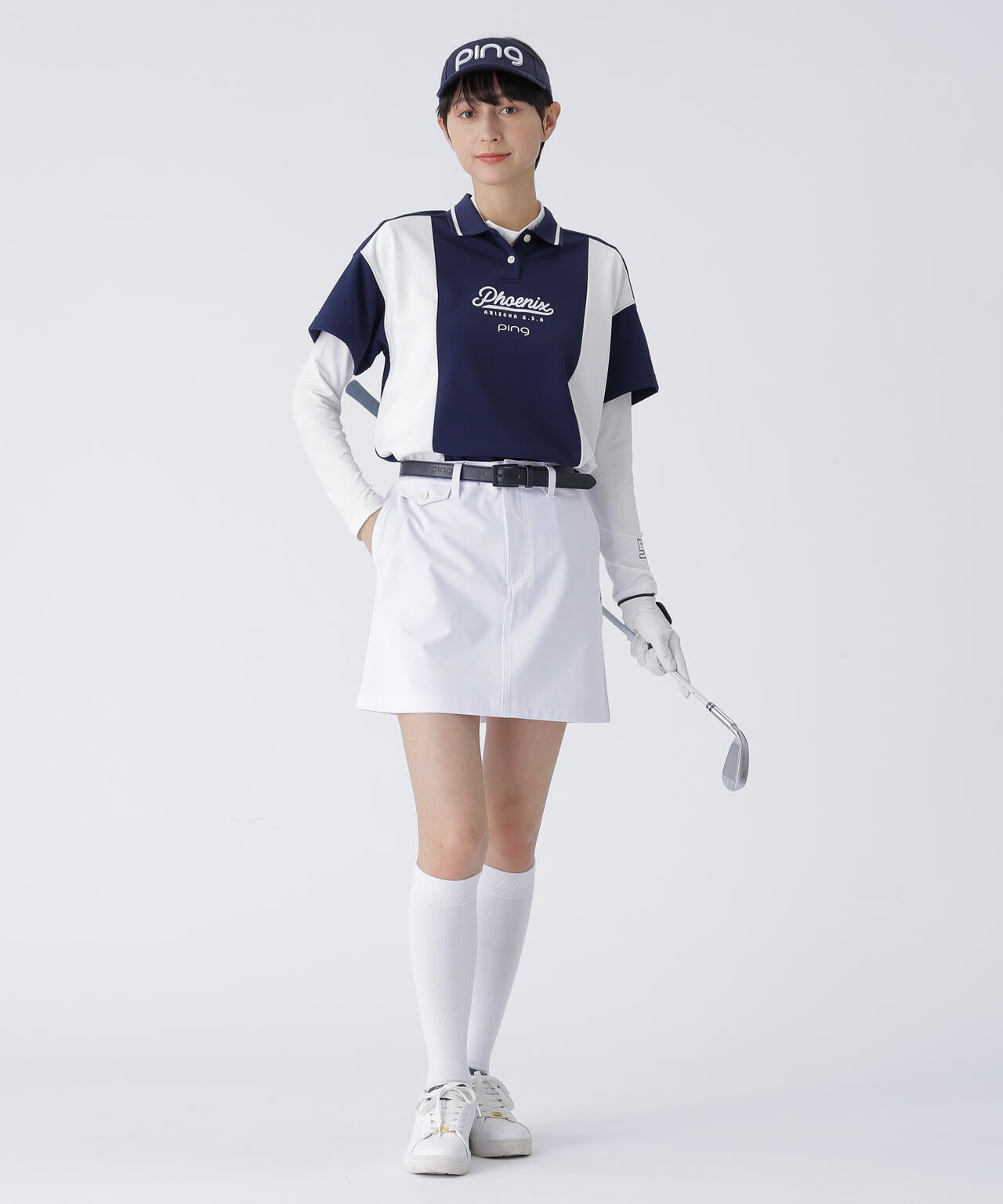 【PING APPAREL】鬼カノコ レイヤードツインセット <LADIES LINE> (LADIES)