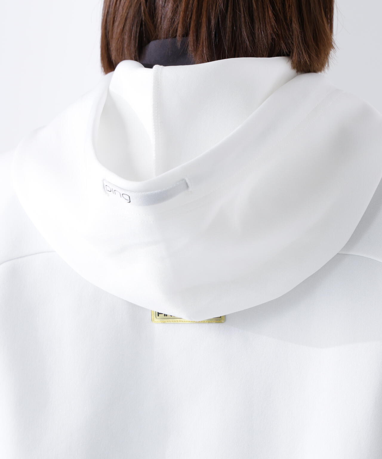 【PING APPAREL】全方向ストレッチRENUキルトダンボールジャージスウェットフーディ <GOLD> (LADIES)