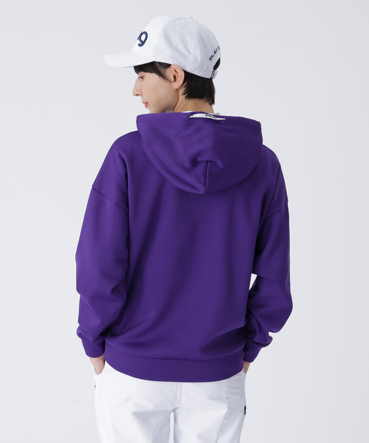 【PING APPAREL】全方向ストレッチアシンメトリーポケットカルイシフーディ <LAIDES LINE> (LADIES)