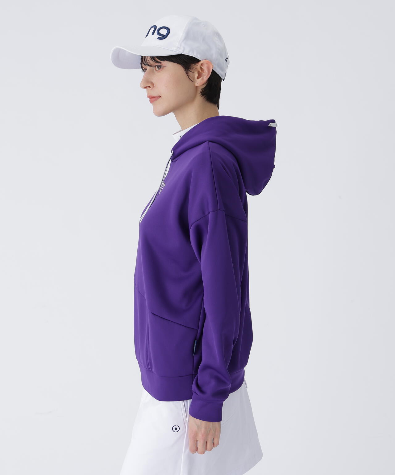 【PING APPAREL】全方向ストレッチアシンメトリーポケットカルイシフーディ <LAIDES LINE> (LADIES)