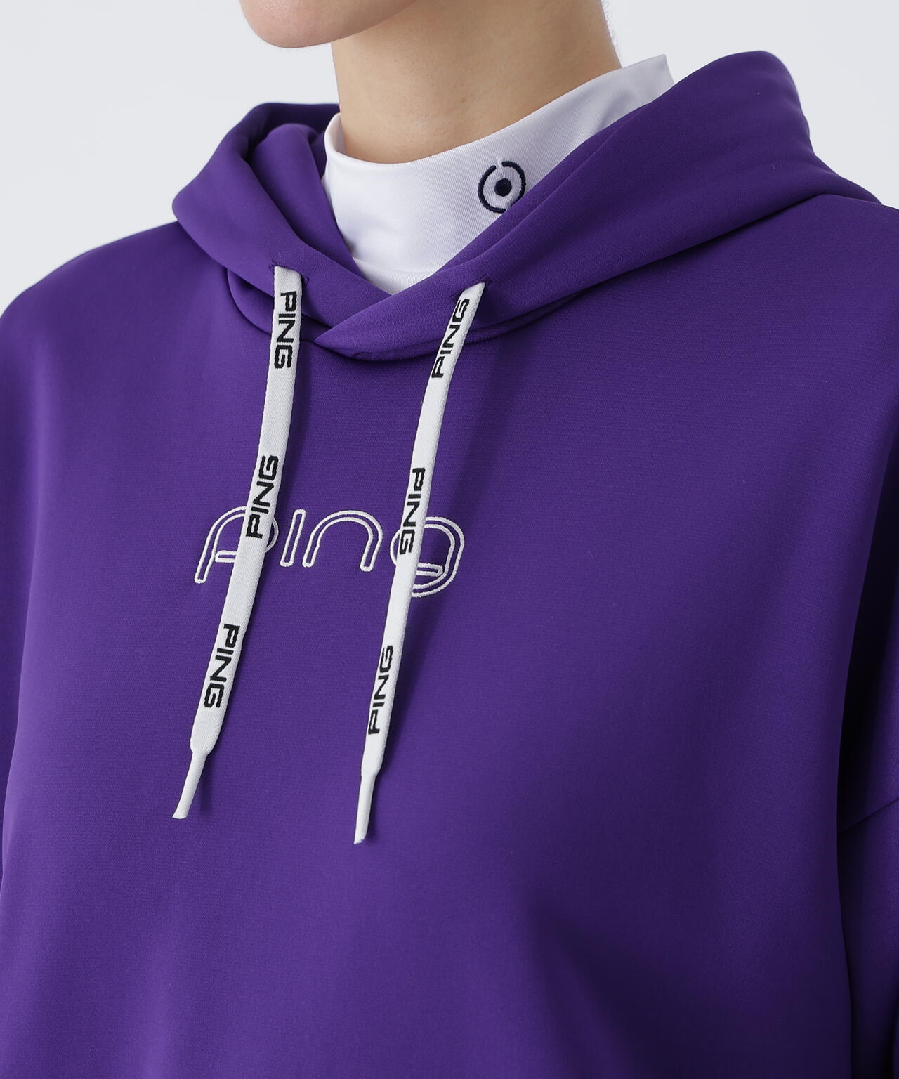 【PING APPAREL】全方向ストレッチアシンメトリーポケットカルイシフーディ <LAIDES LINE> (LADIES)