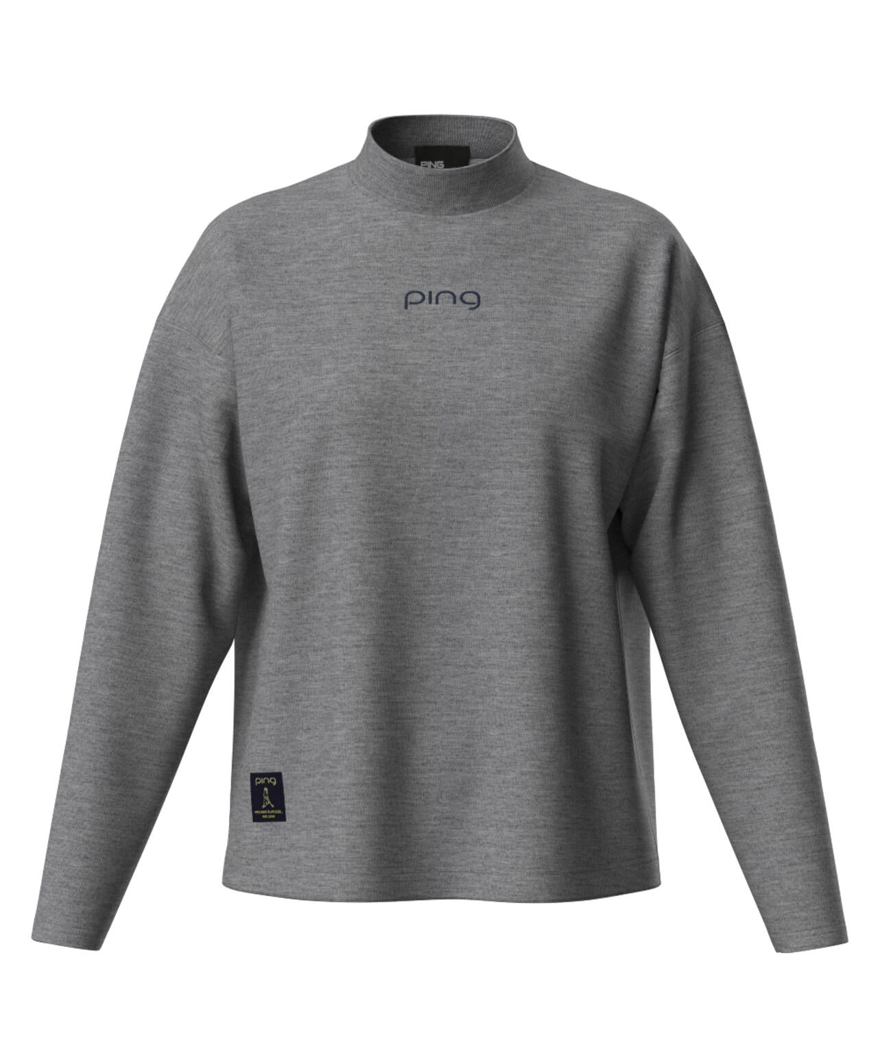 【PING APPAREL】引き揃え天竺ドライミックス長袖ハイネックカットソー <LADIES LINE> (LADIES)