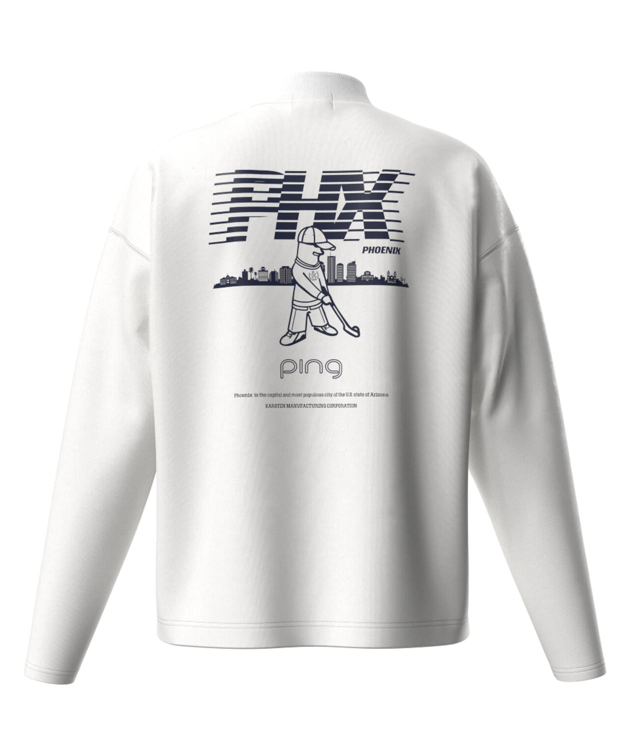 【PING APPAREL】引き揃え天竺ドライミックス長袖ハイネックカットソー <LADIES LINE> (LADIES)