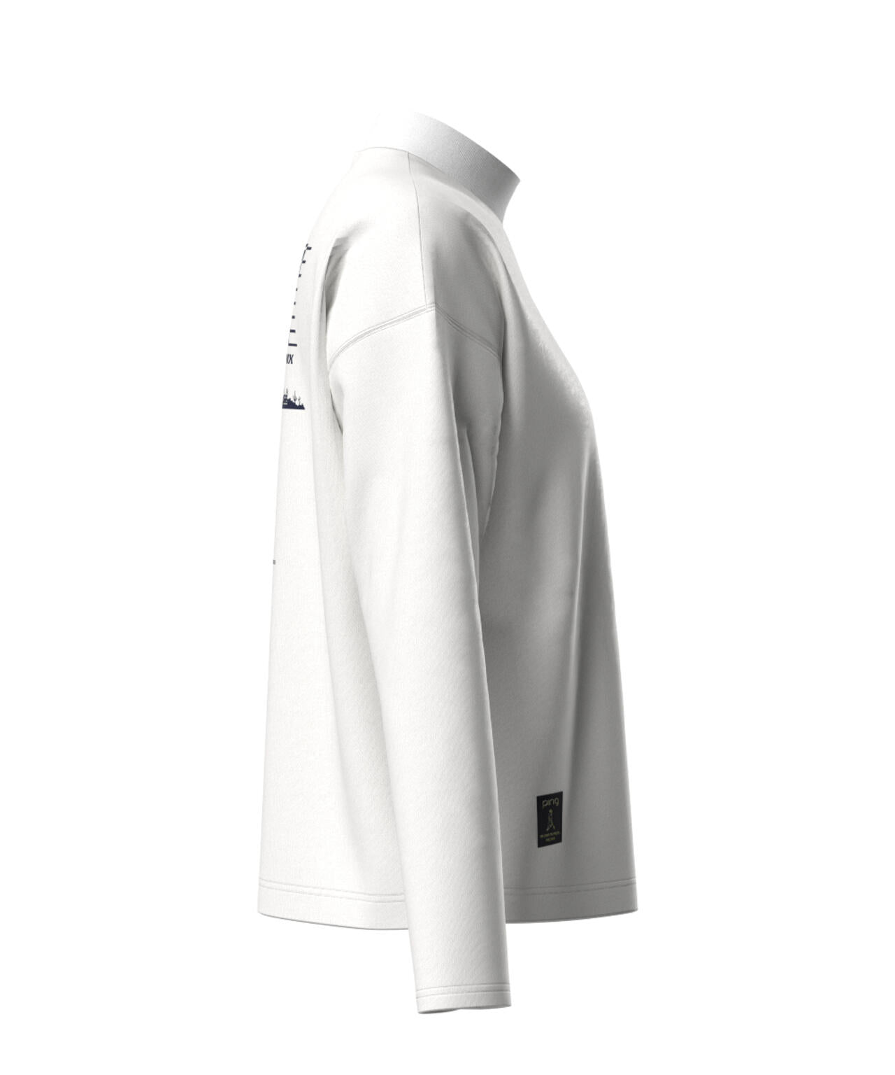 【PING APPAREL】引き揃え天竺ドライミックス長袖ハイネックカットソー <LADIES LINE> (LADIES)