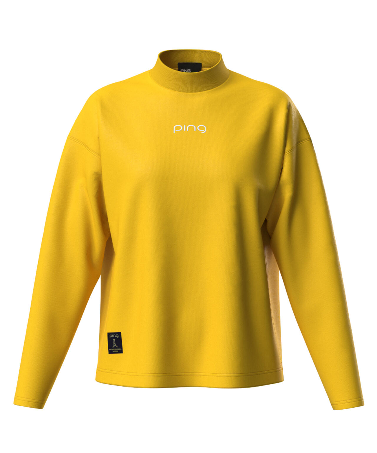 【PING APPAREL】引き揃え天竺ドライミックス長袖ハイネックカットソー <LADIES LINE> (LADIES)