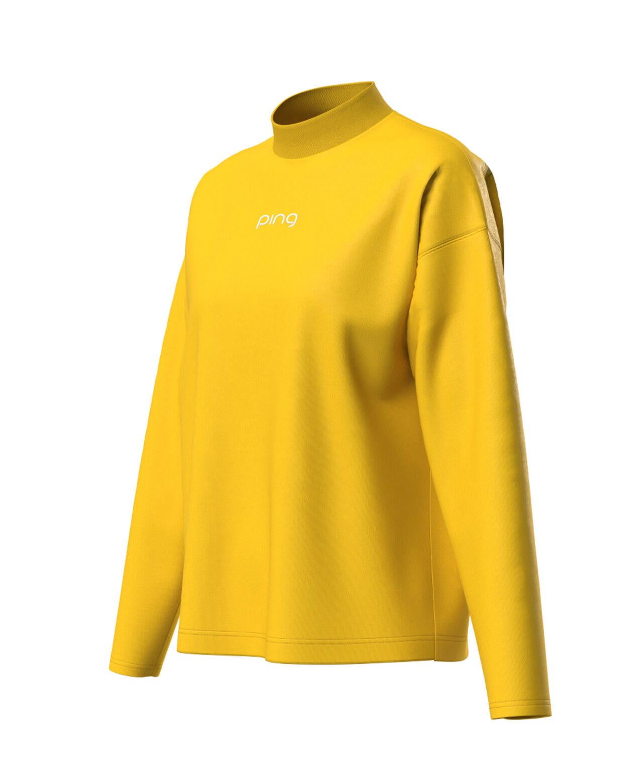 【PING APPAREL】引き揃え天竺ドライミックス長袖ハイネックカットソー <LADIES LINE> (LADIES)