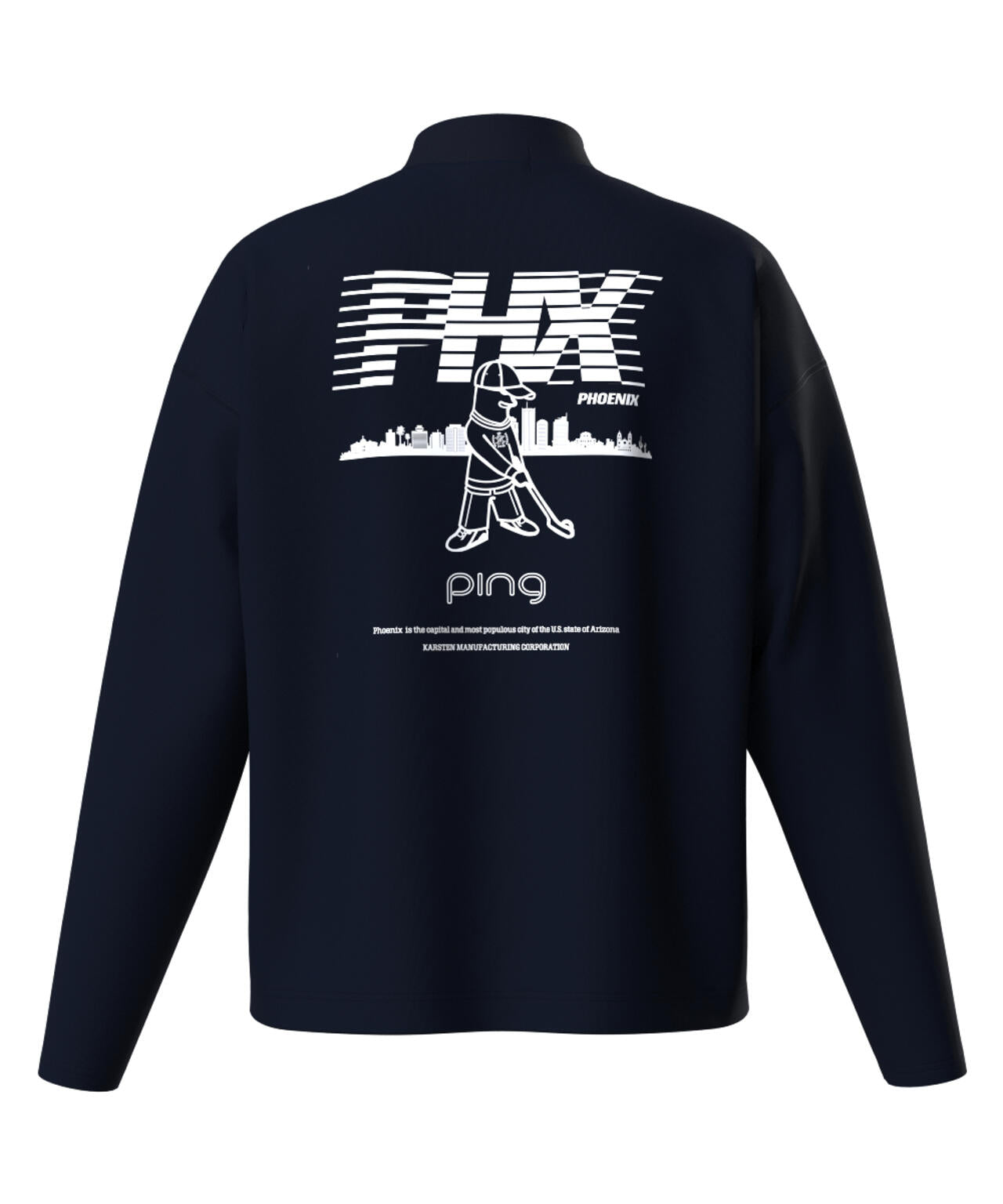 【PING APPAREL】引き揃え天竺ドライミックス長袖ハイネックカットソー <LADIES LINE> (LADIES)