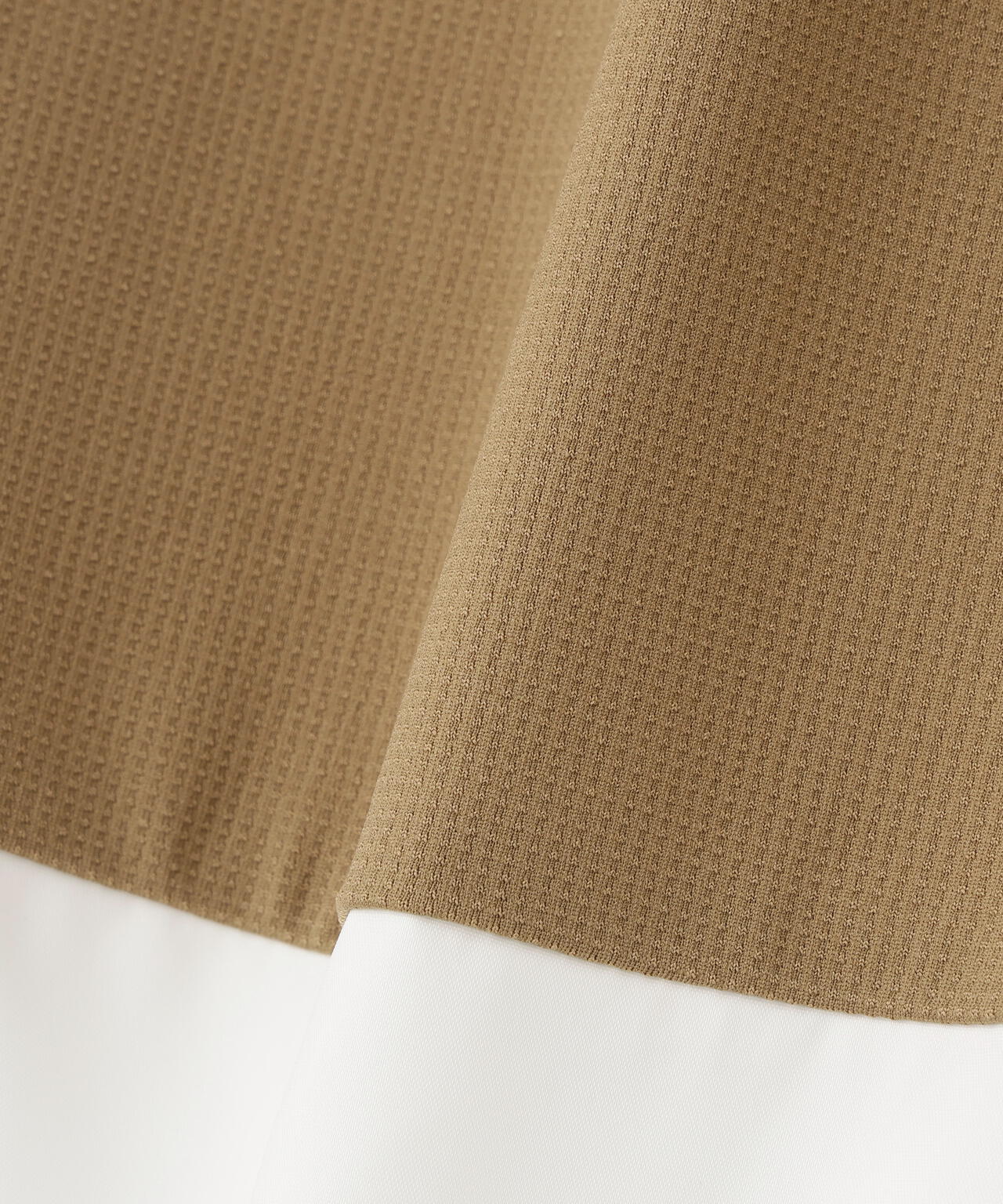 【PING APPAREL】EPIXミニワッフルバイカラー半袖ハイネックシャツ <GOLD> (LADIES)