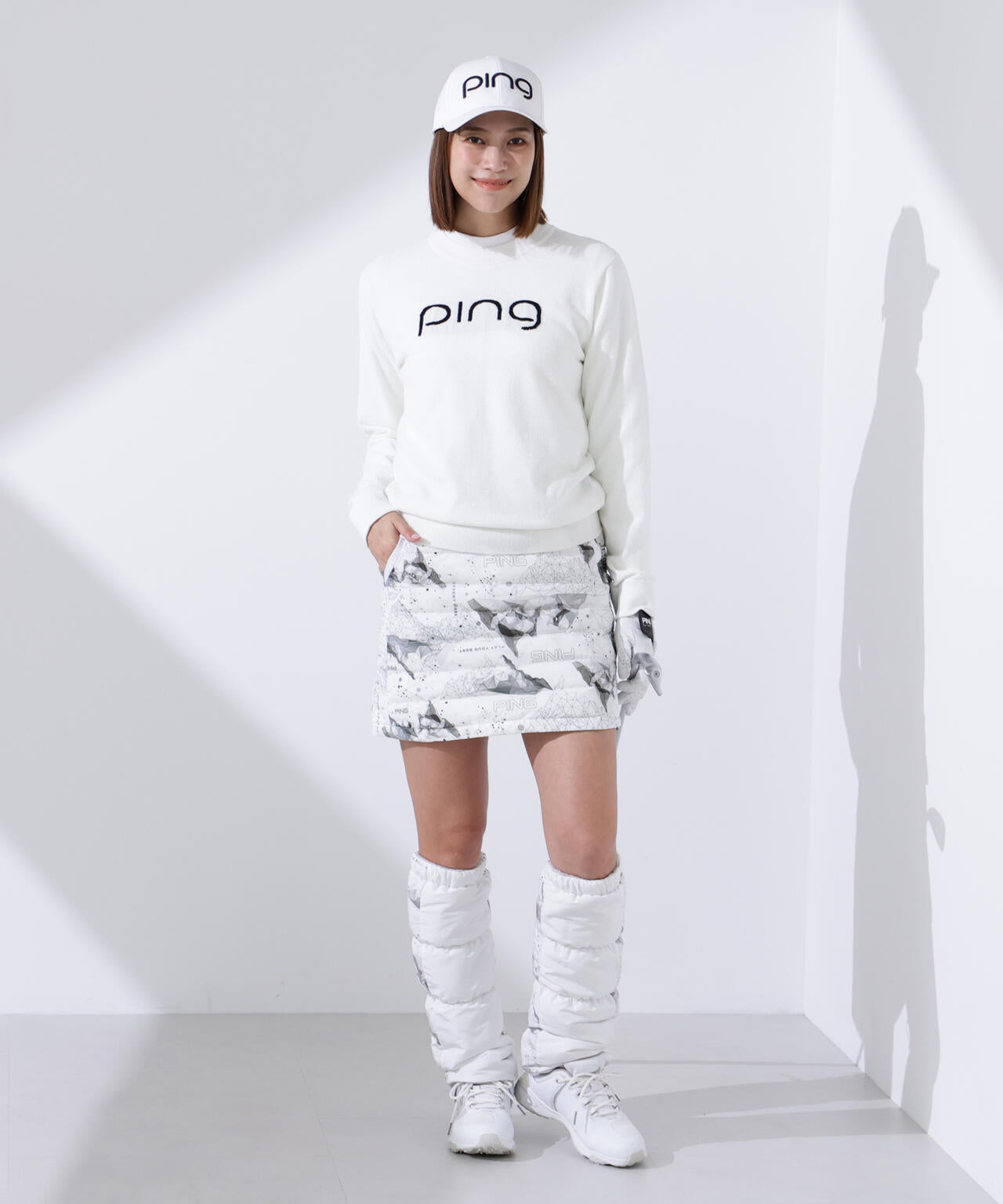 【PING APPAREL】pingジャカード モールニットクルーネックニットプルオーバー <GOLD> (LADIES)