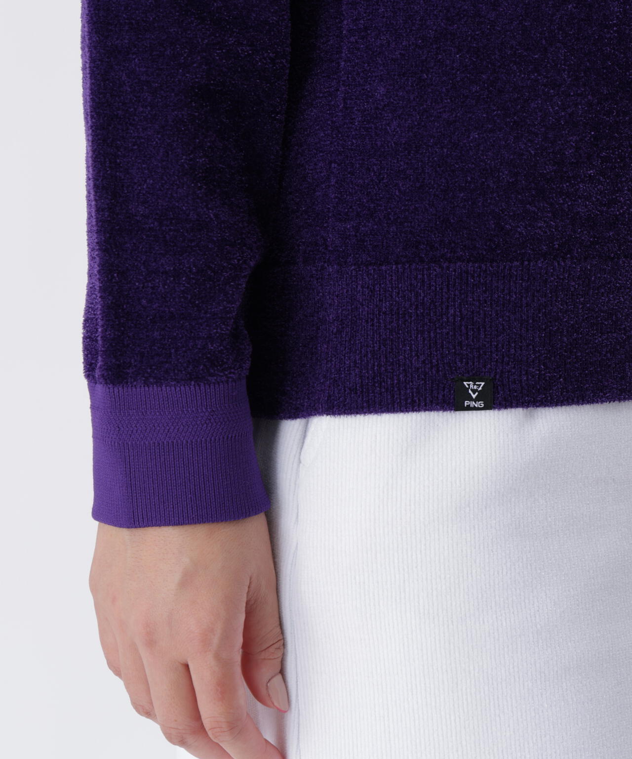 【PING APPAREL】pingジャカード モールニットクルーネックニットプルオーバー <GOLD> (LADIES)