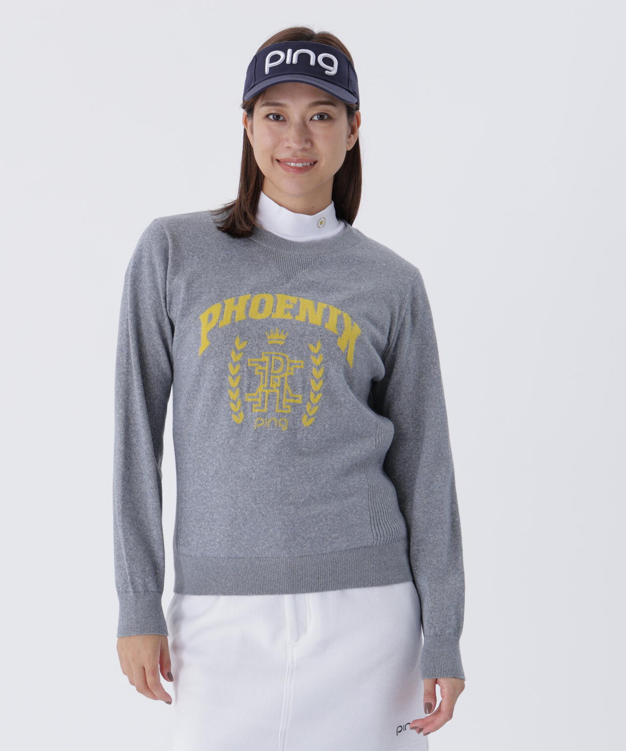 【PING APPAREL】デニムライクニット/カノコ レイヤードツインニット <LADIES LINE> (LADIES)