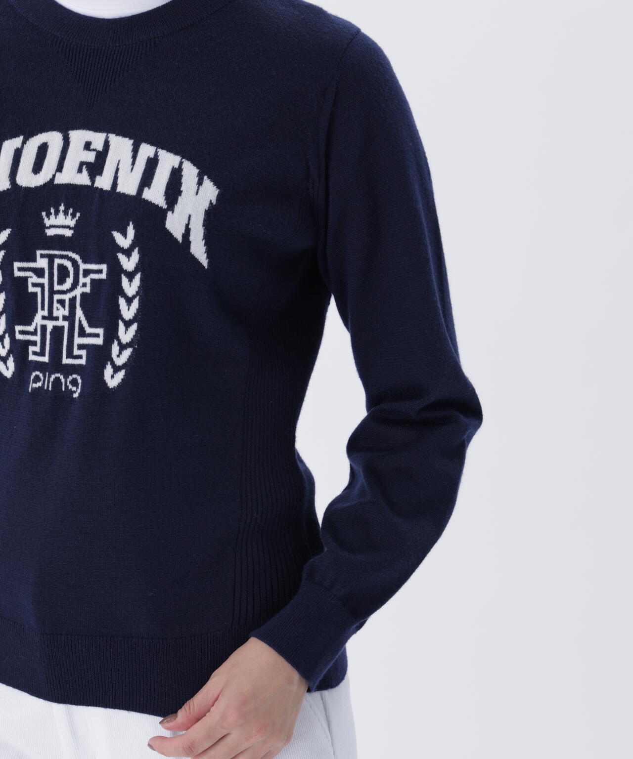 【PING APPAREL】デニムライクニット/カノコ レイヤードツインニット <LADIES LINE> (LADIES)