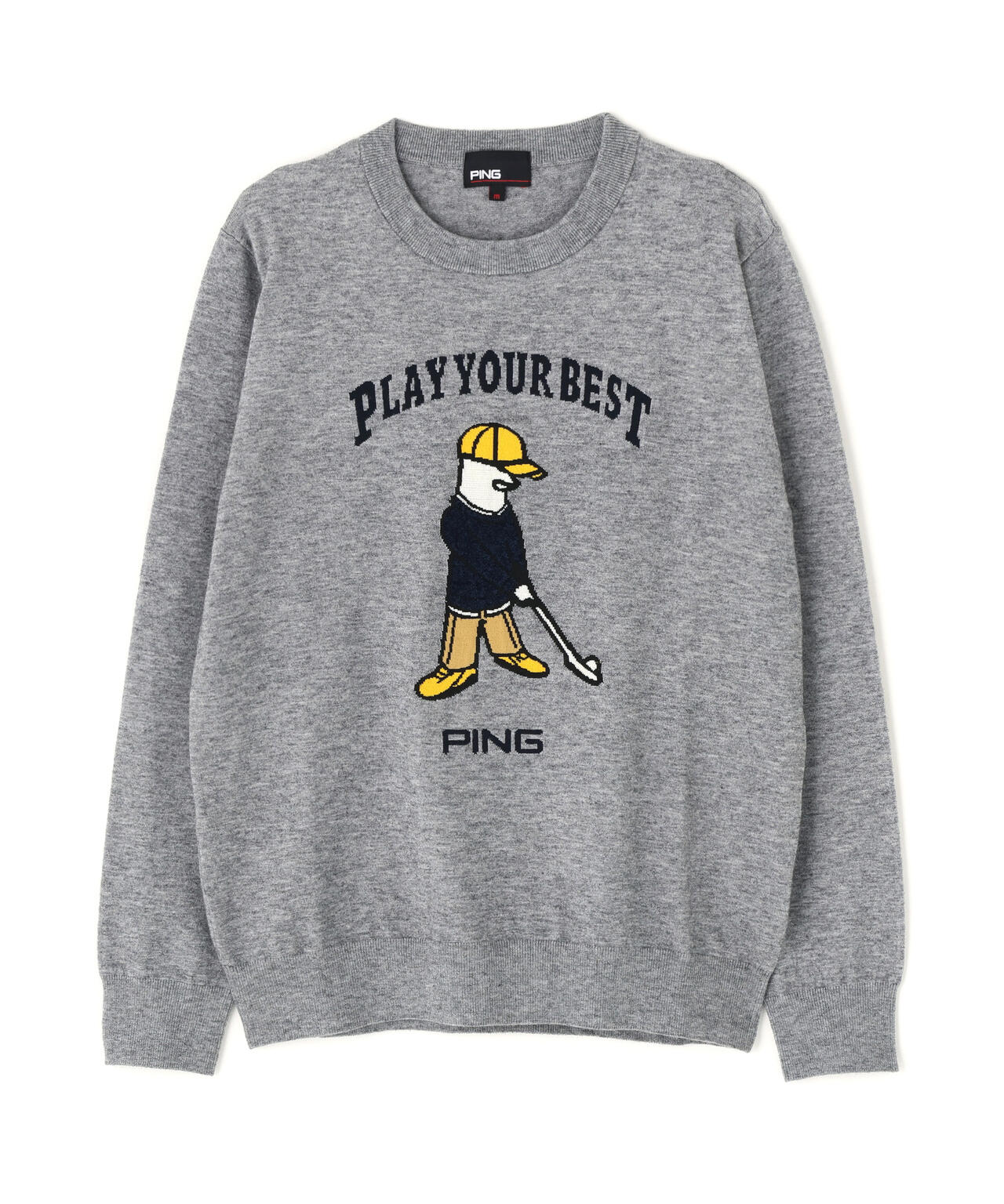 【PING APPAREL】Mr.PINGジャカードクルーネックニットプルオーバー <LADIES LINE> (LADIES)