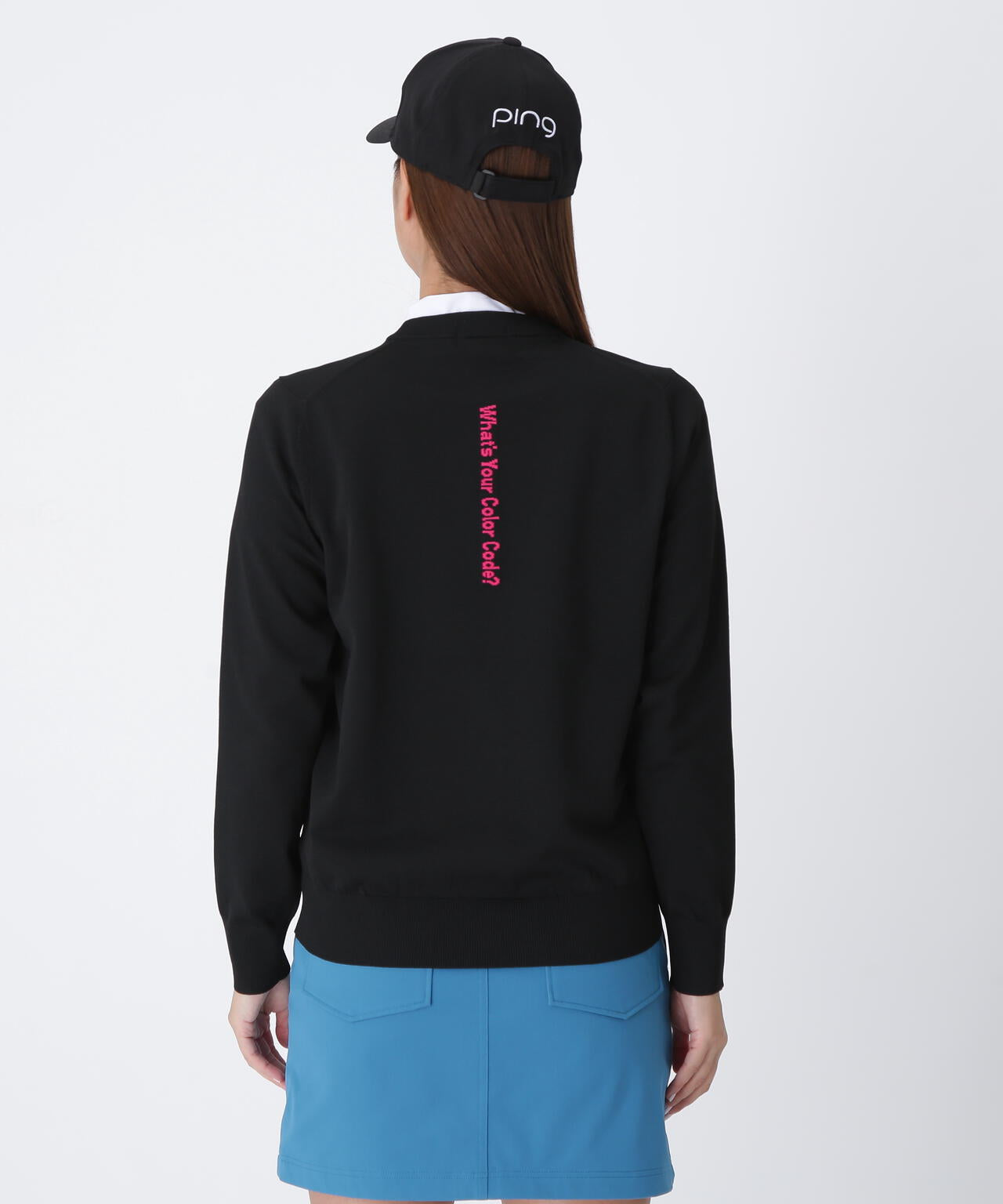【PING APPAREL】10カラークルーネックニットプルオーバー <LADIES LINE> (LADIES)