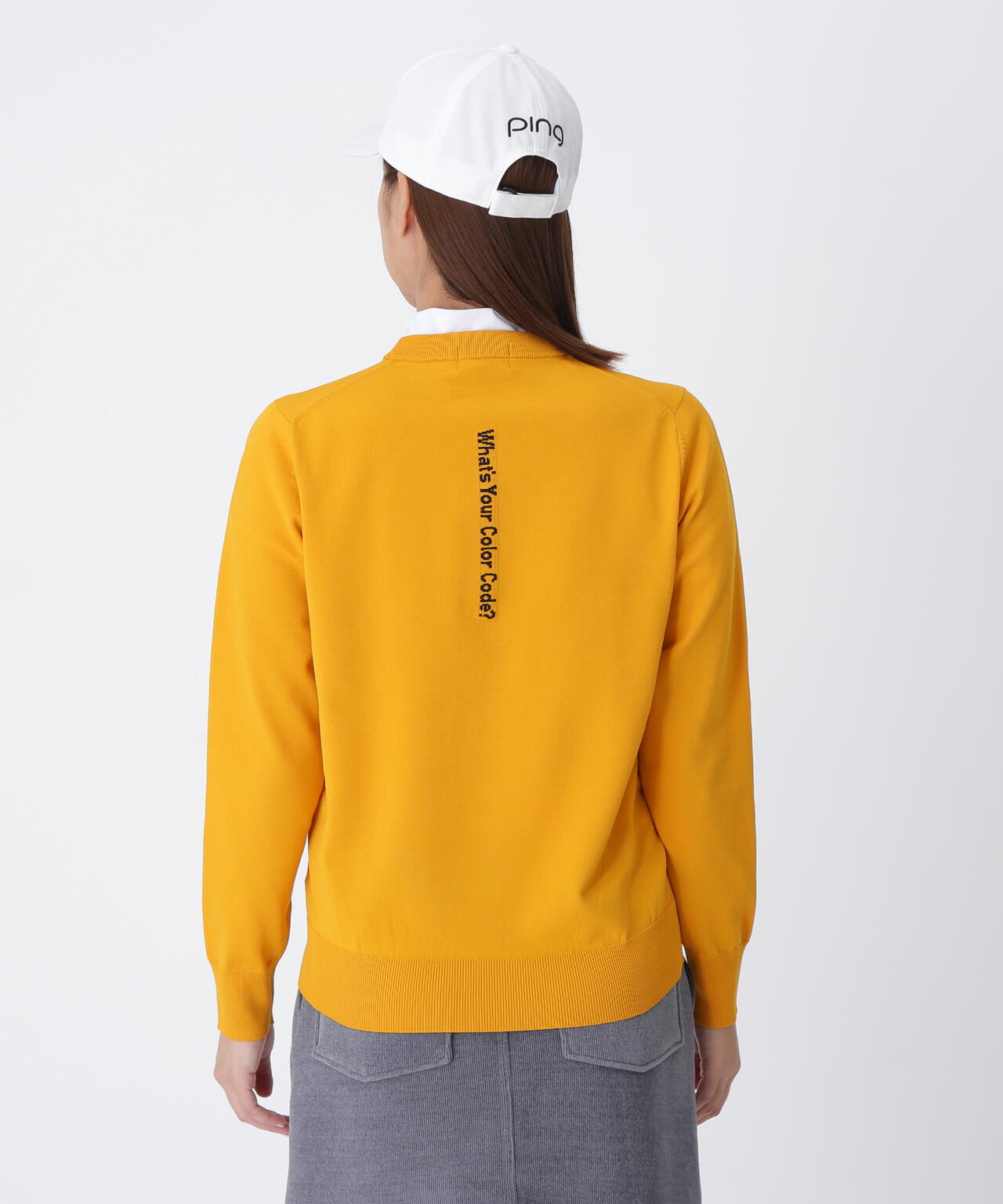 【PING APPAREL】10カラークルーネックニットプルオーバー <LADIES LINE> (LADIES)