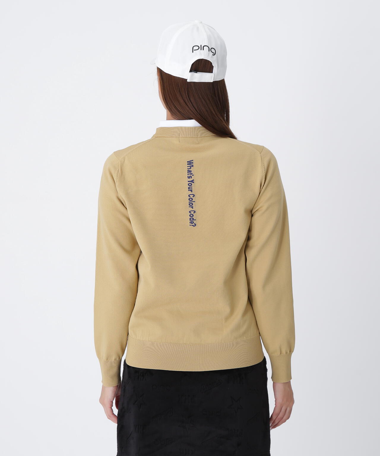 【PING APPAREL】10カラークルーネックニットプルオーバー <LADIES LINE> (LADIES)