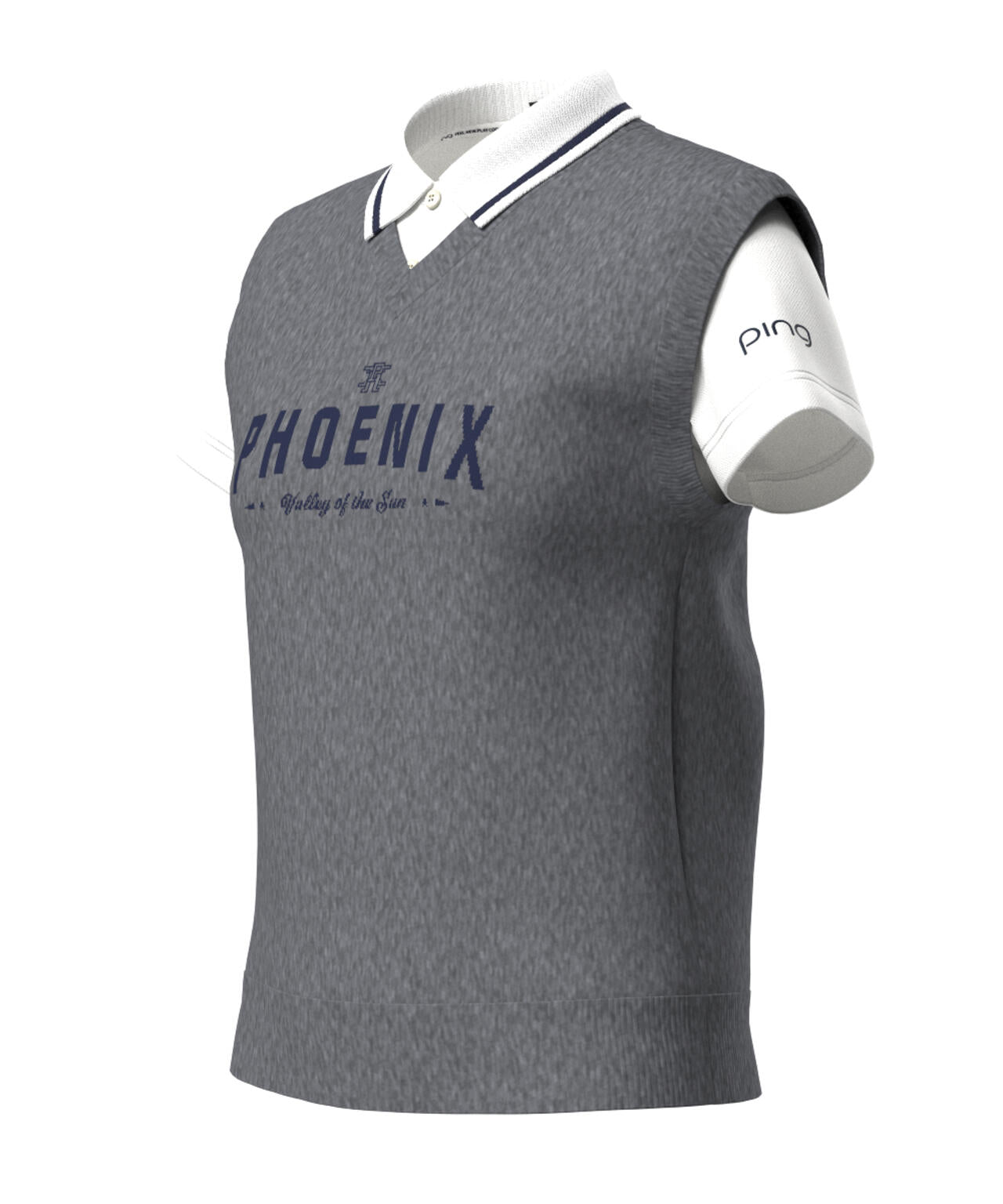 【PING APPAREL】デニムライクニット/カノコ レイヤードツインニット <LADIES LINE> (LADIES)