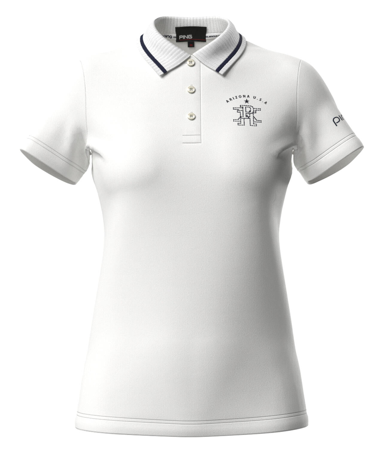 【PING APPAREL】デニムライクニット/カノコ レイヤードツインニット <LADIES LINE> (LADIES)