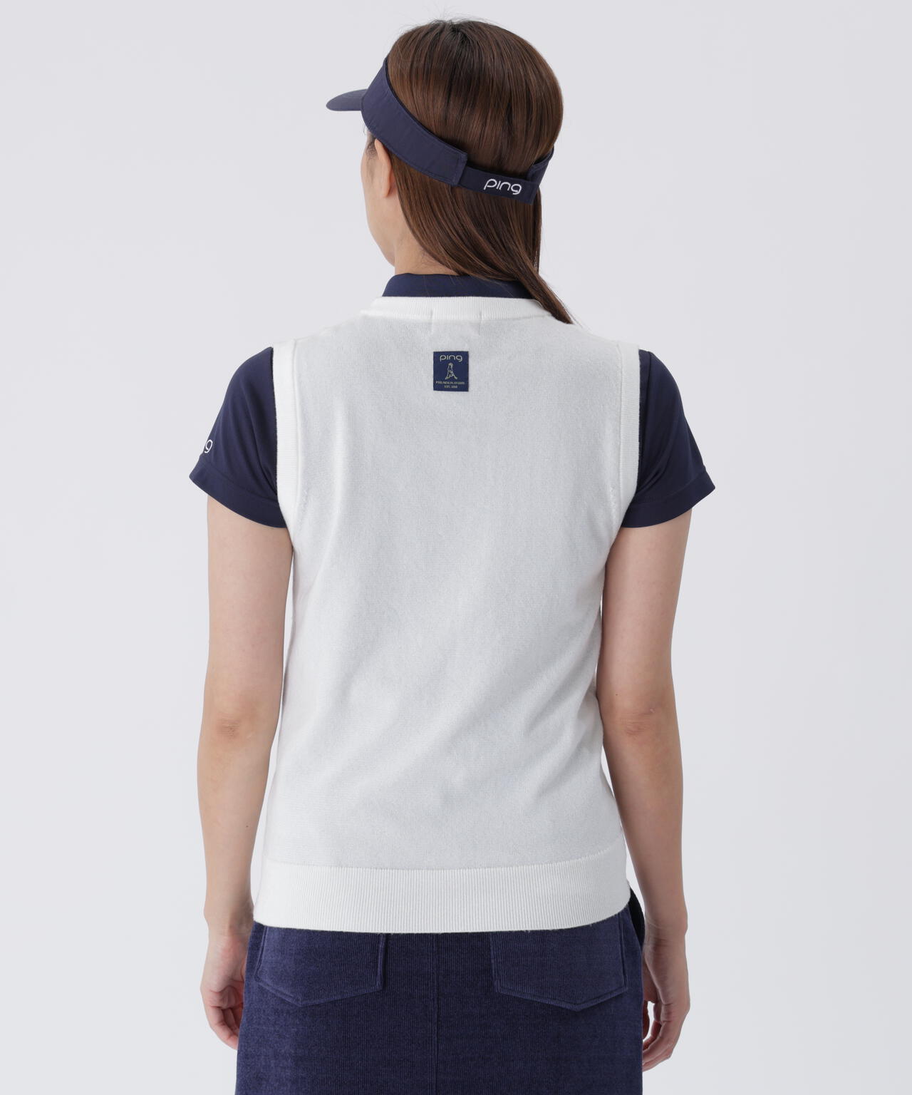 【PING APPAREL】デニムライクニット/カノコ レイヤードツインニット <LADIES LINE> (LADIES)