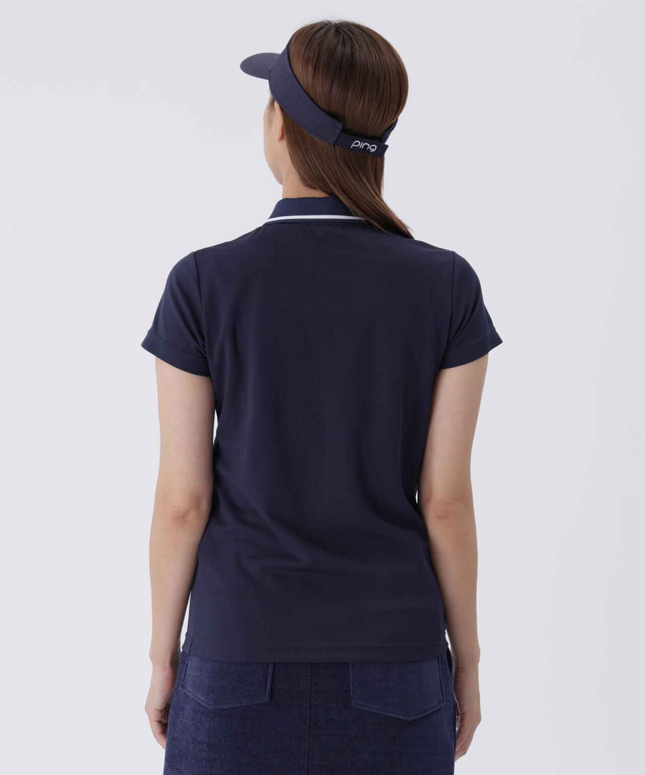 【PING APPAREL】デニムライクニット/カノコ レイヤードツインニット <LADIES LINE> (LADIES)