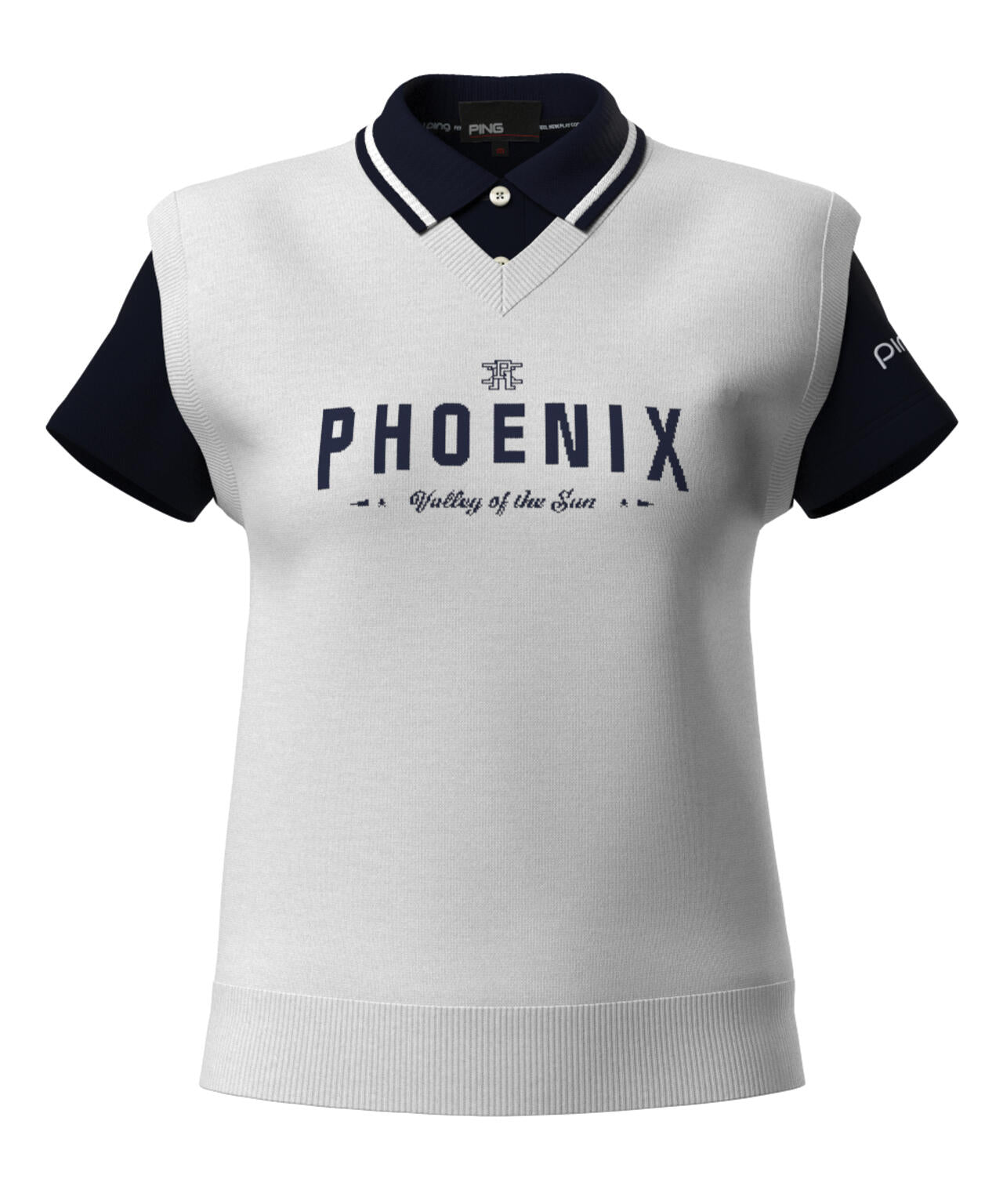 【PING APPAREL】デニムライクニット/カノコ レイヤードツインニット <LADIES LINE> (LADIES)