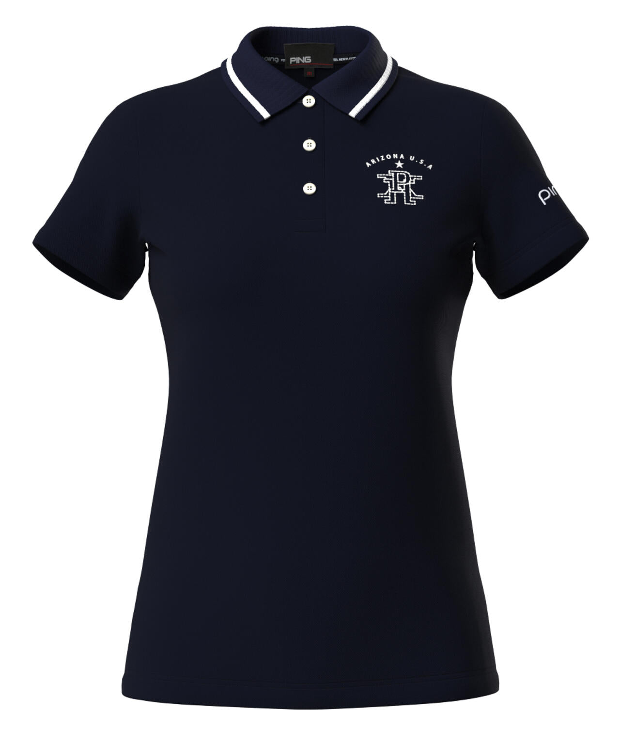 【PING APPAREL】デニムライクニット/カノコ レイヤードツインニット <LADIES LINE> (LADIES)