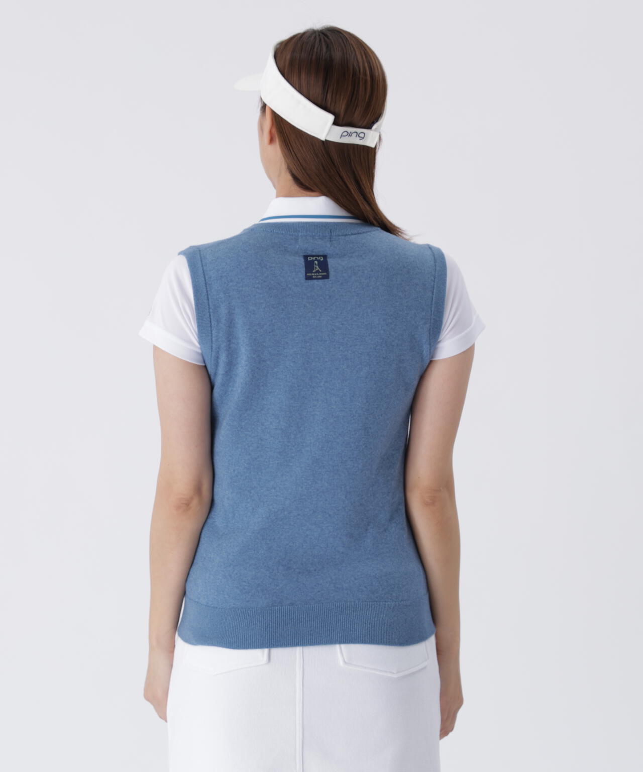 【PING APPAREL】デニムライクニット/カノコ レイヤードツインニット <LADIES LINE> (LADIES)