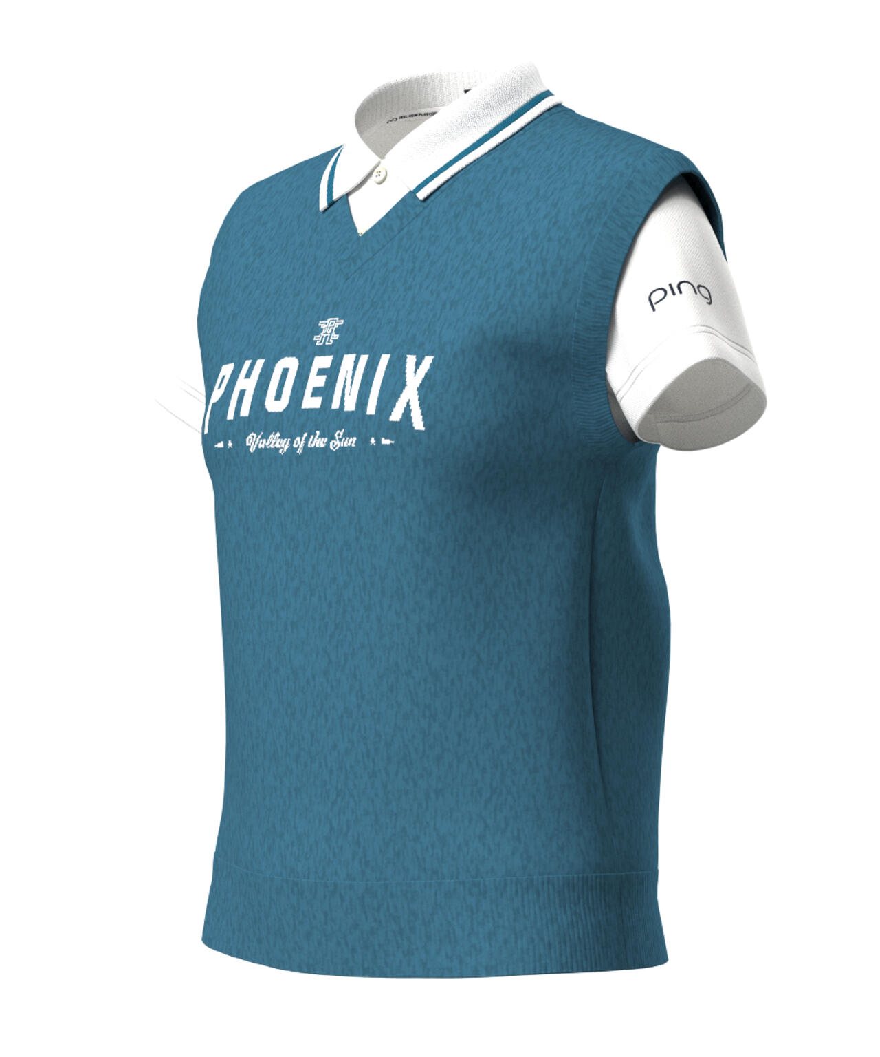 【PING APPAREL】デニムライクニット/カノコ レイヤードツインニット <LADIES LINE> (LADIES)