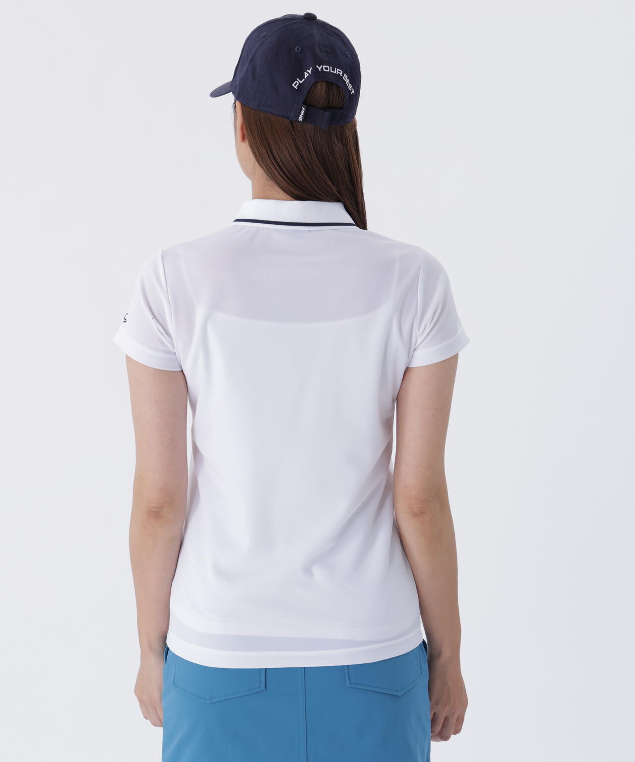 【PING APPAREL】デニムライクニット/カノコ レイヤードツインニット <LADIES LINE> (LADIES)