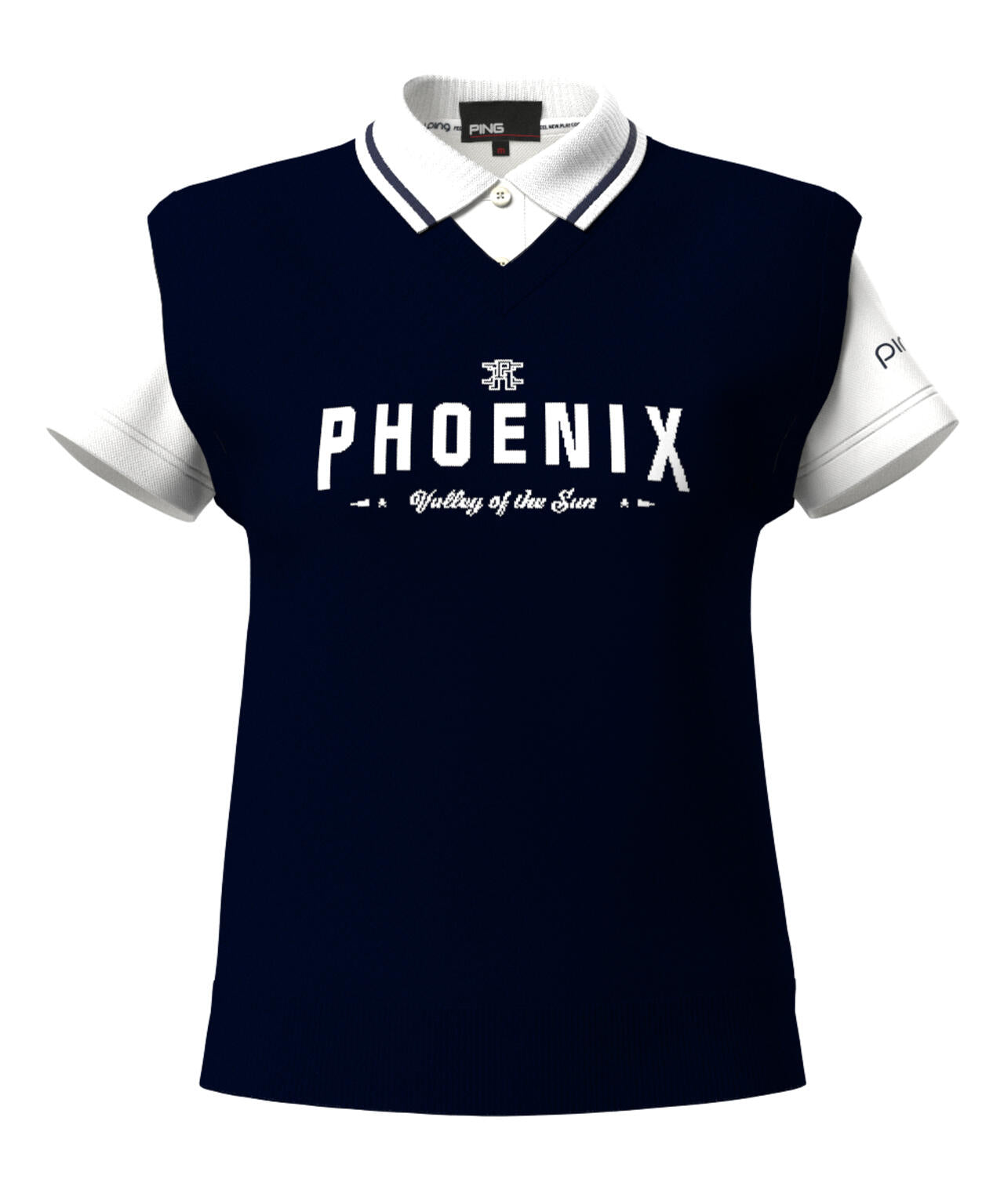 【PING APPAREL】デニムライクニット/カノコ レイヤードツインニット <LADIES LINE> (LADIES)