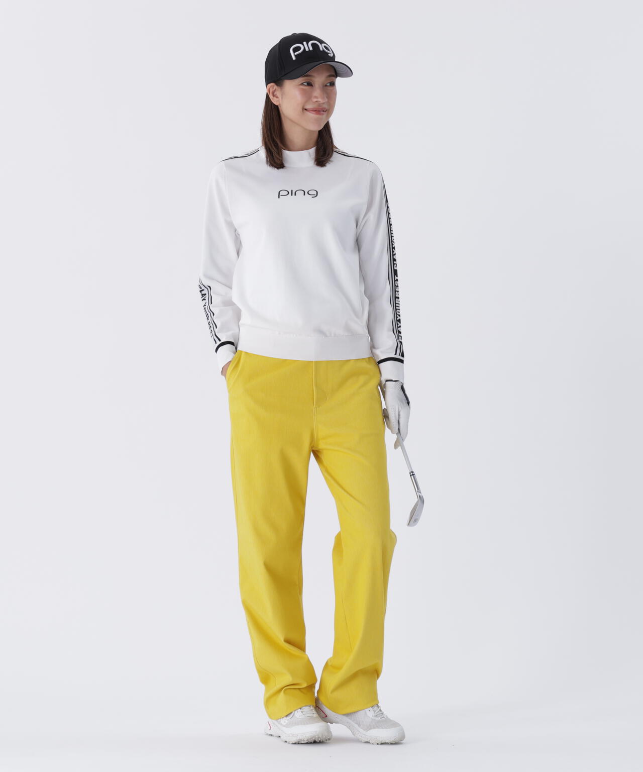 【PING APPAREL】ロゴジャカードハイネックニット <LADIES LINE> (LADIES)