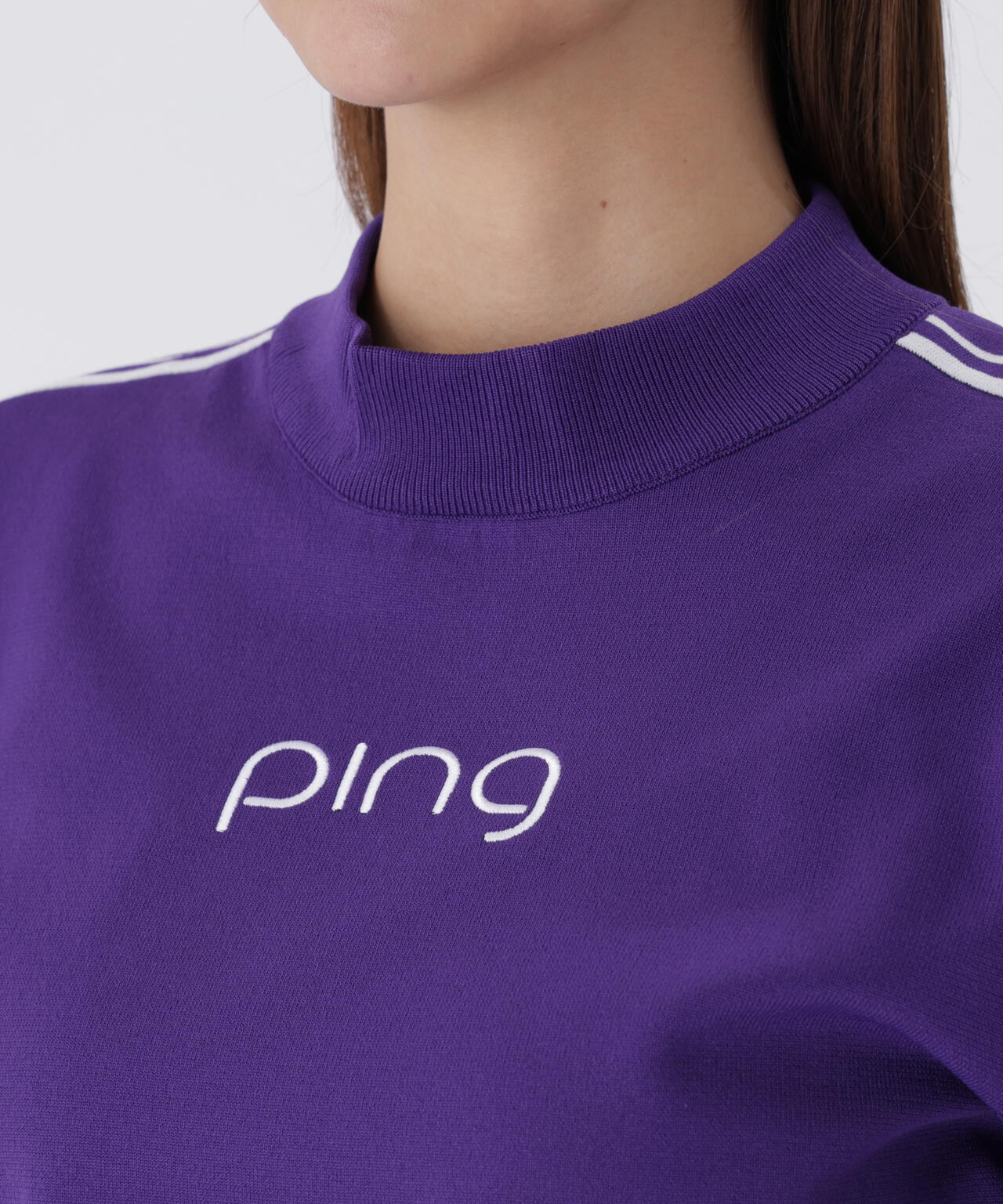 【PING APPAREL】ロゴジャカードハイネックニット <LADIES LINE> (LADIES)