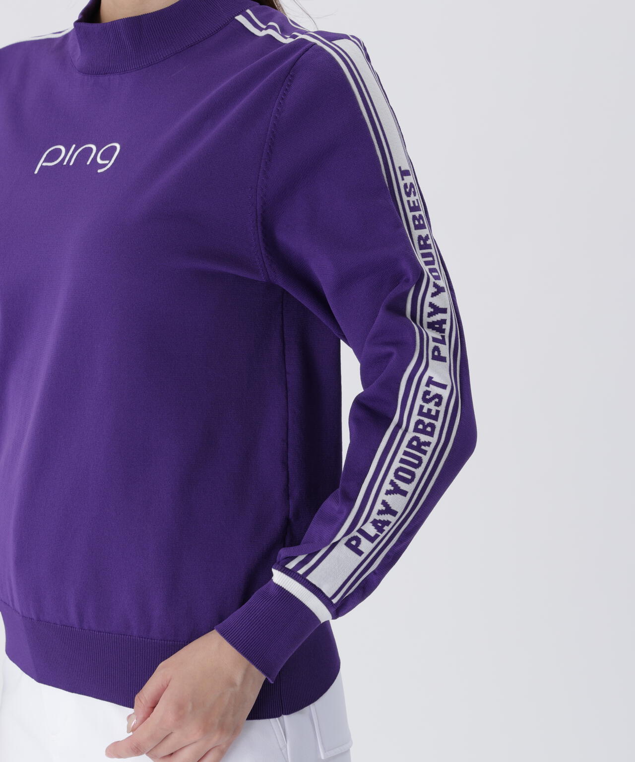 【PING APPAREL】ロゴジャカードハイネックニット <LADIES LINE> (LADIES)