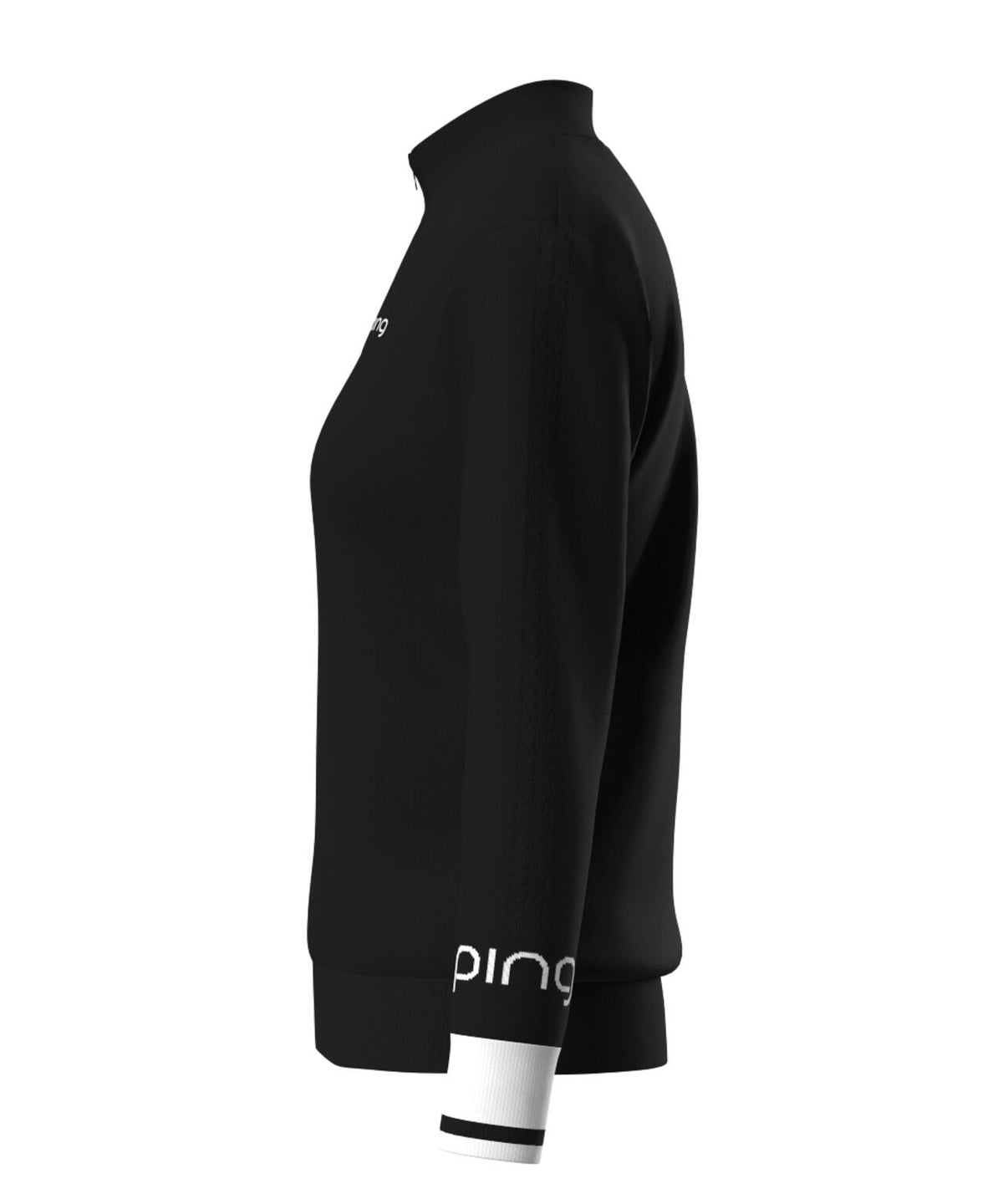 【PING APPAREL】ハーフジップ袖ロゴジャカードニット <LADIES LINE> (LADIES)