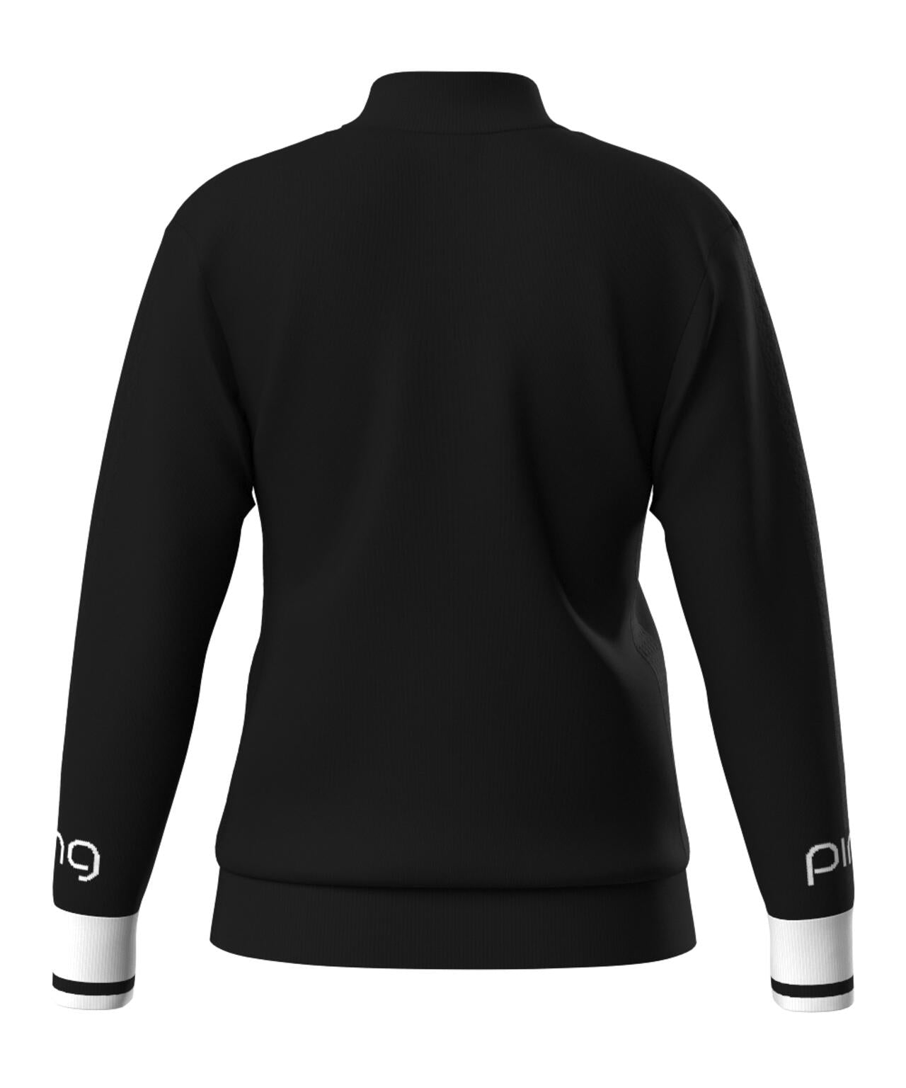 【PING APPAREL】ハーフジップ袖ロゴジャカードニット <LADIES LINE> (LADIES)