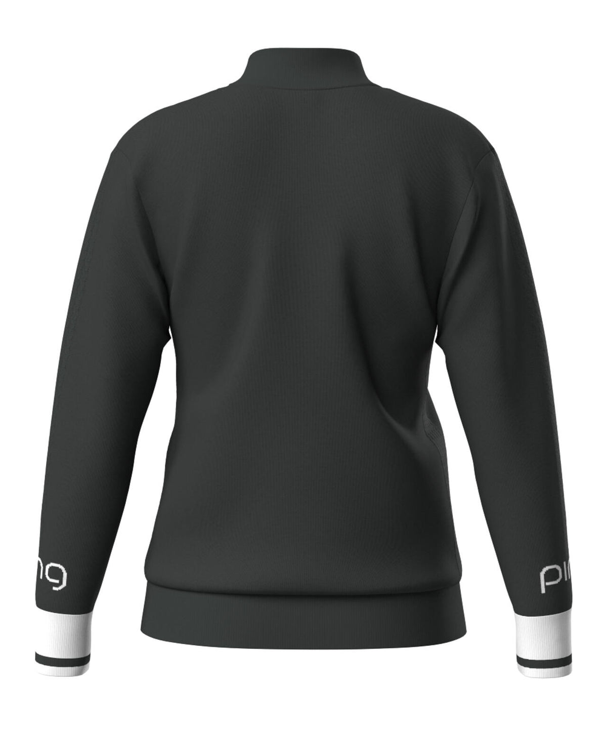 【PING APPAREL】ハーフジップ袖ロゴジャカードニット <LADIES LINE> (LADIES)