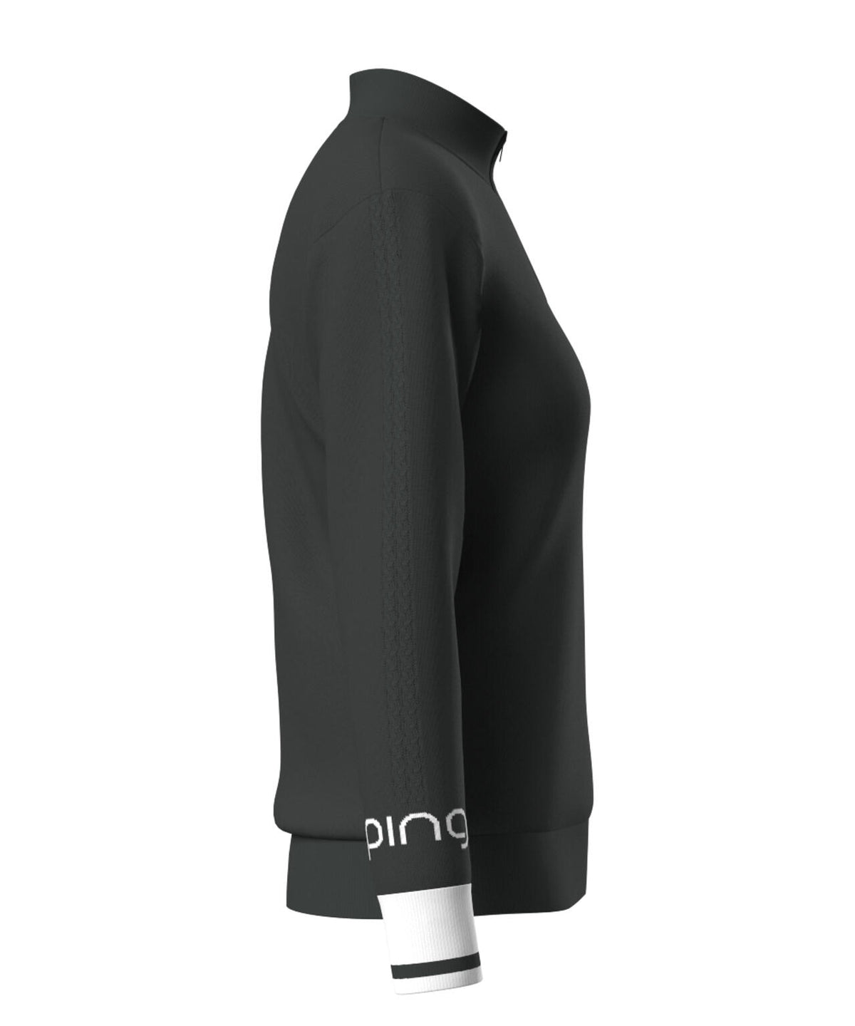 【PING APPAREL】ハーフジップ袖ロゴジャカードニット <LADIES LINE> (LADIES)