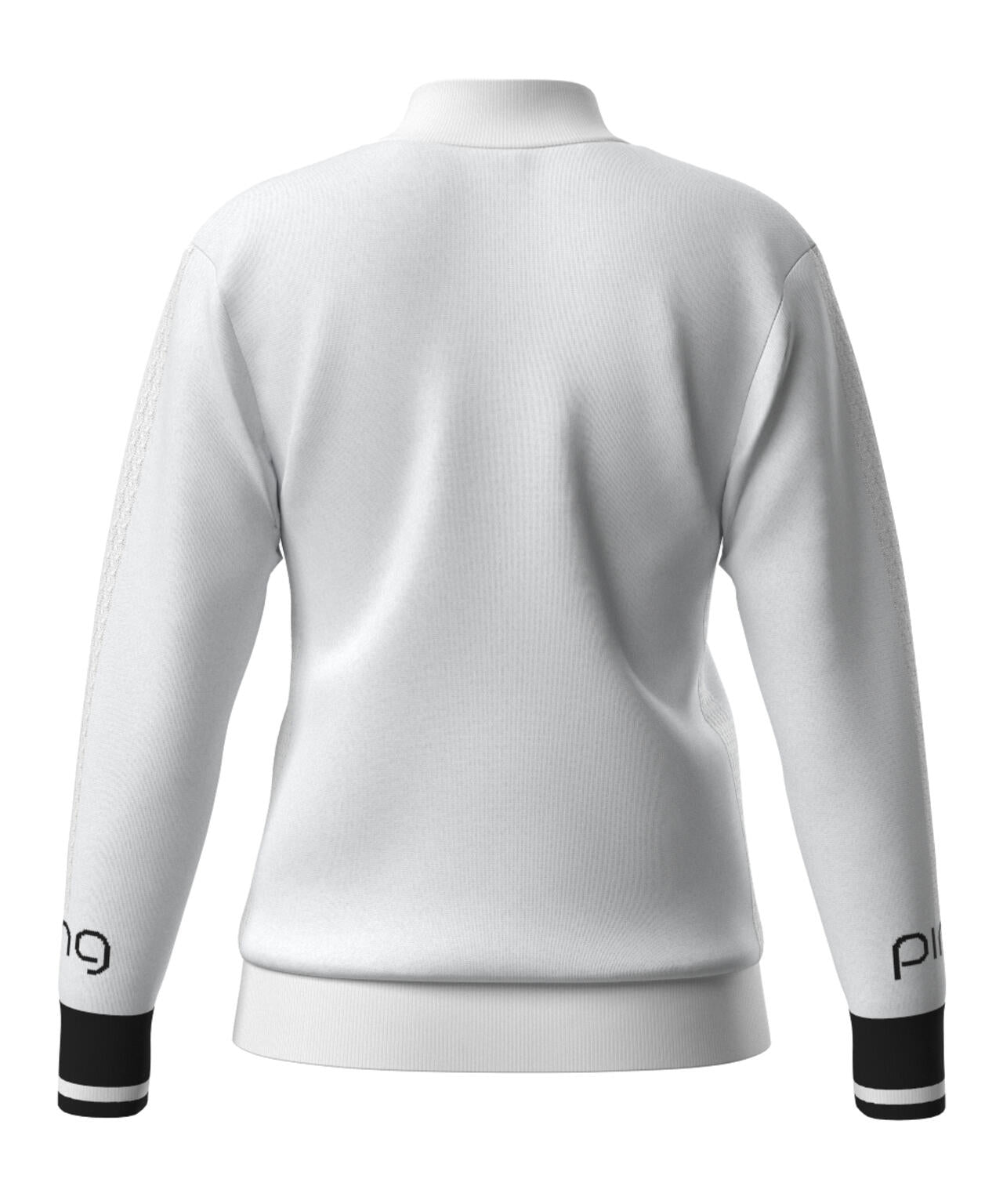 【PING APPAREL】ハーフジップ袖ロゴジャカードニット <LADIES LINE> (LADIES)